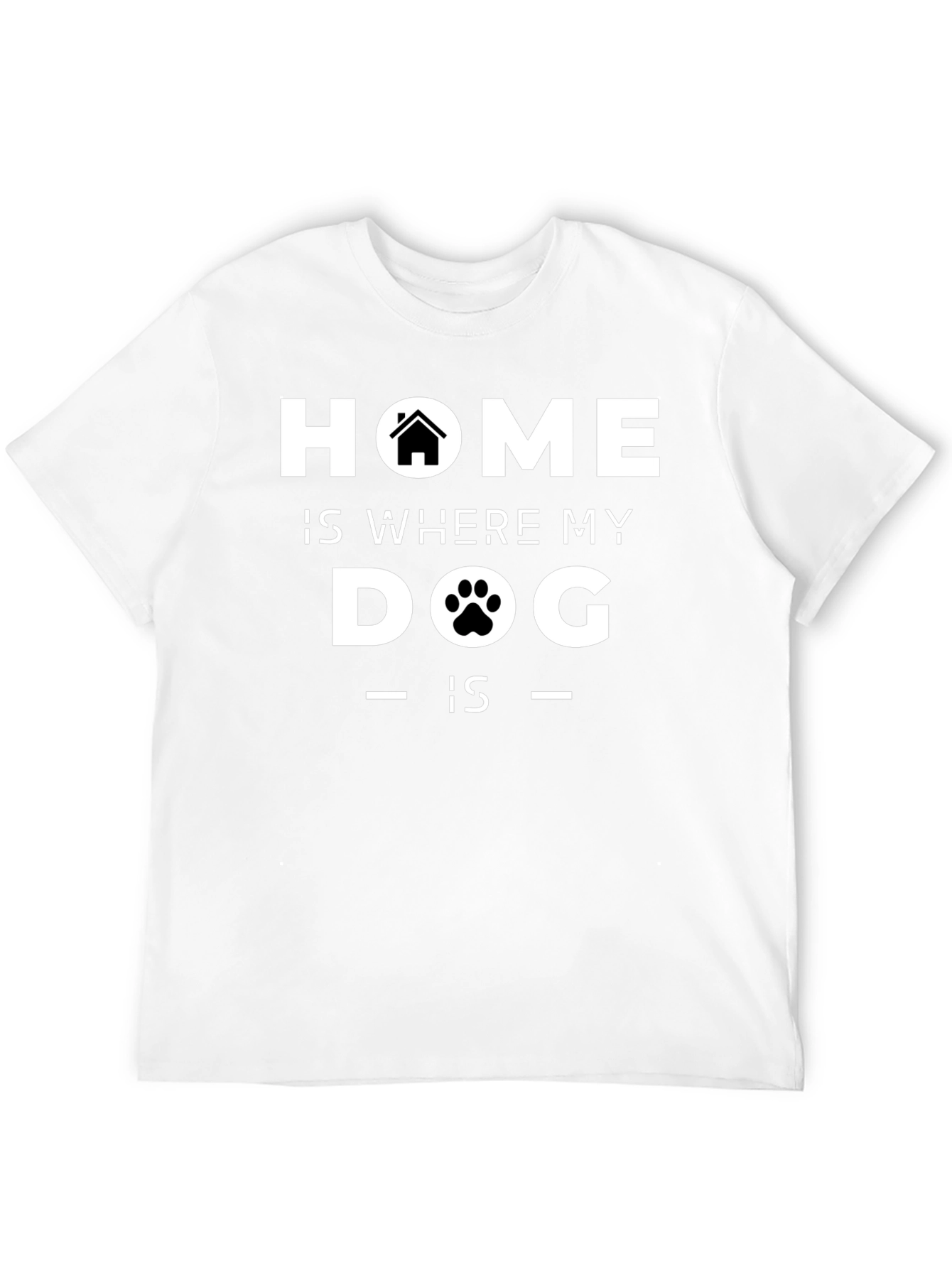 Black Home Is Where My Dog Is T-Shirt view 12
