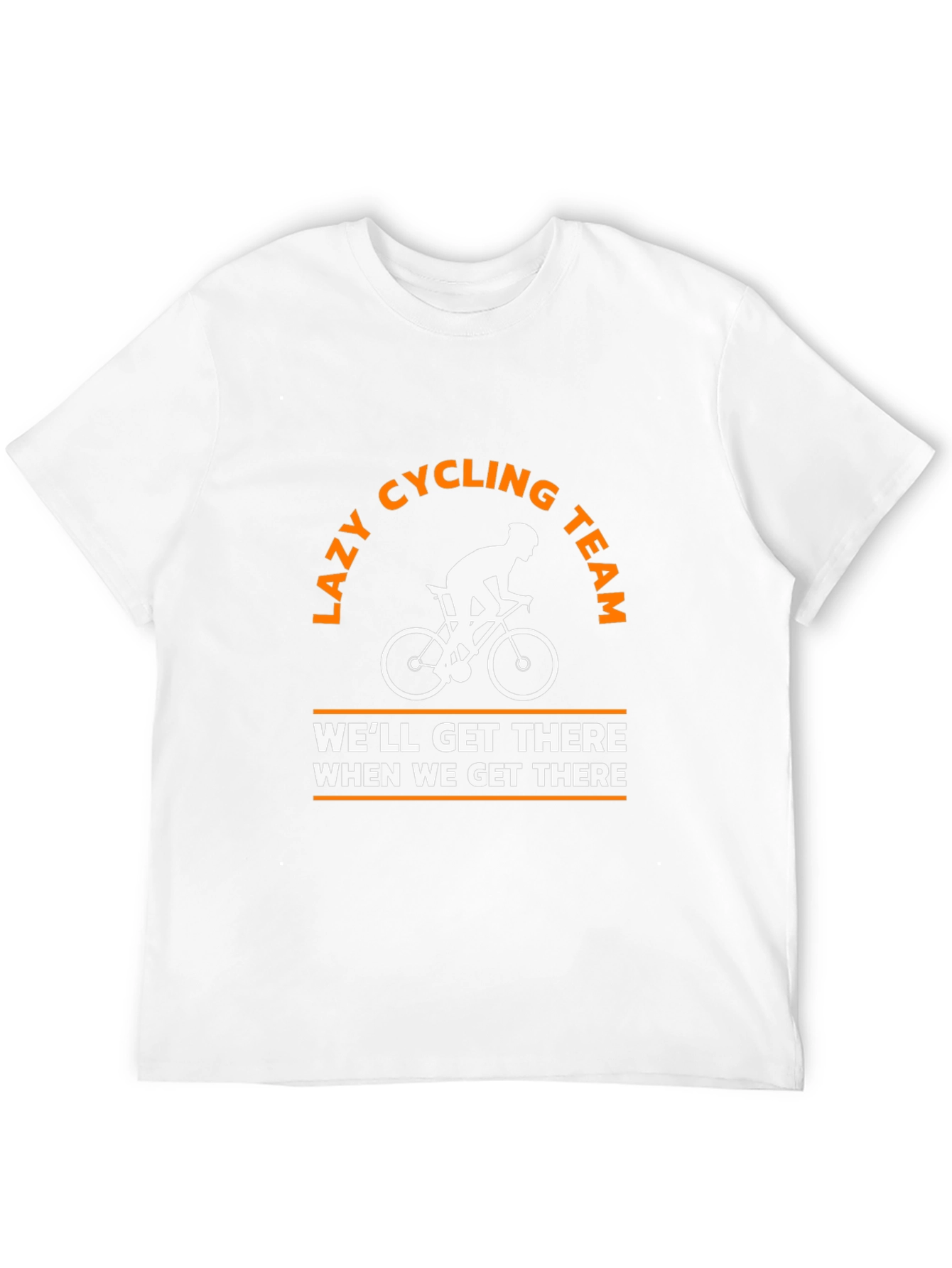 Black Lazy Cycling Team T-Shirt - Funny Cyclist Tee view 12