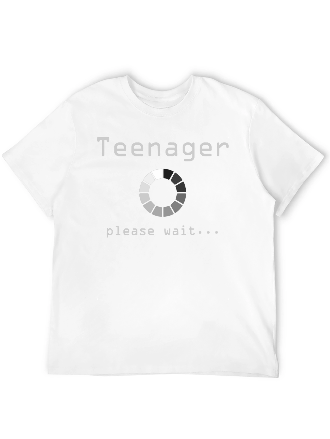 Black Teenager Loading T-Shirt - Funny Novelty Graphic Tee view 12