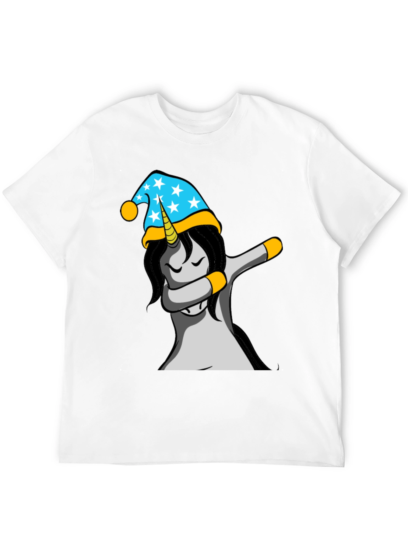 Black Unicorn Dabbing T-Shirt view 12