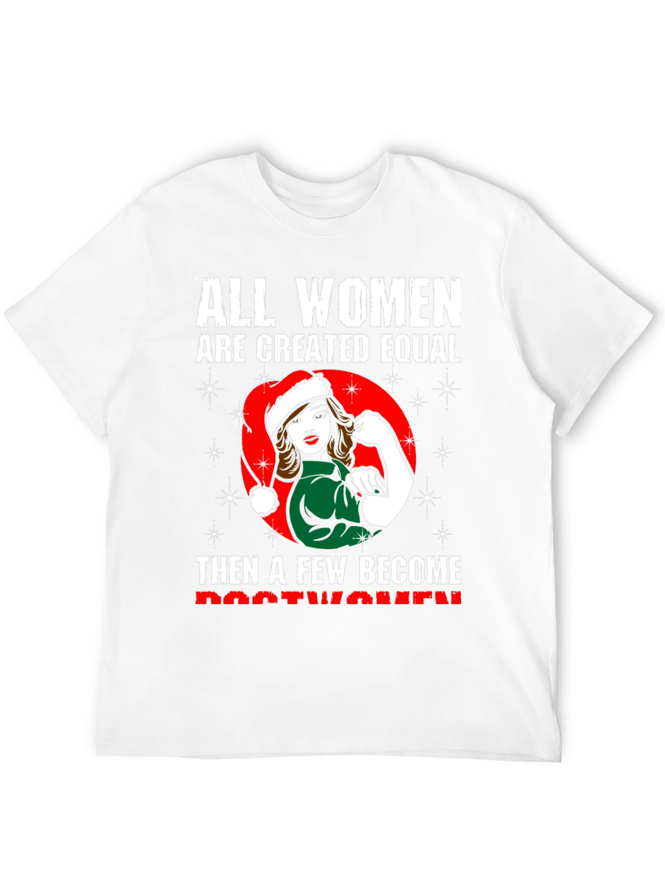 Black All Women Are Created Equal T-Shirt view 12