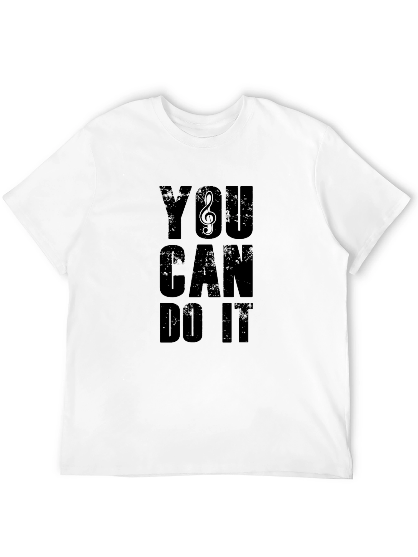 Black Motivational Black T-Shirt - You Can Do It view 12
