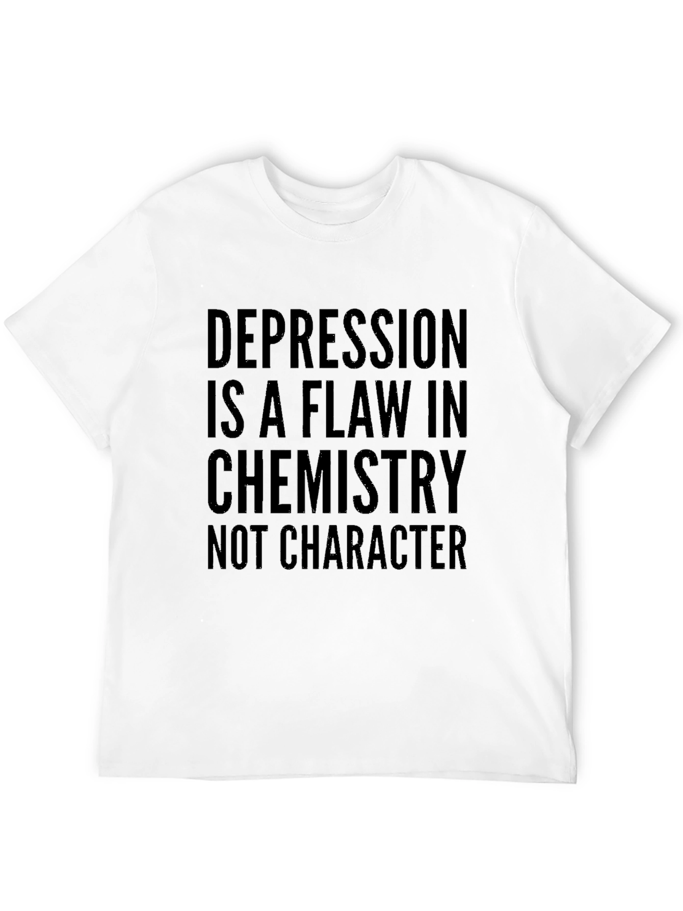 Black Depression Chemistry Tee - Mental Health Awareness view 12