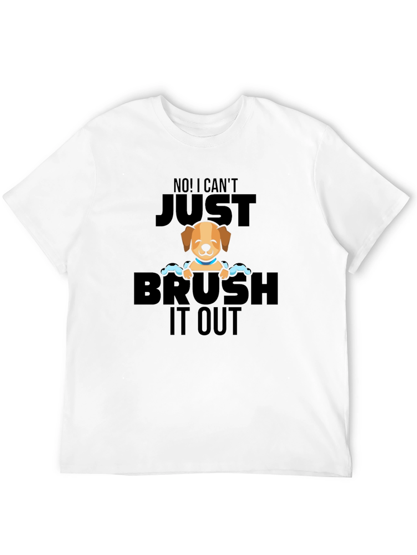 Black Dog Grooming Humor Graphic T-Shirt view 12