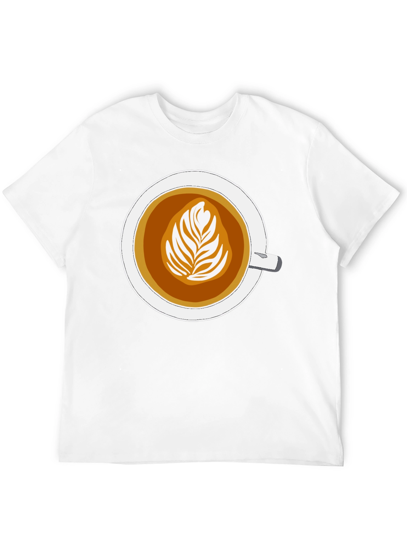 Black Latte Art Graphic Tee - Coffee Lover's Style view 12