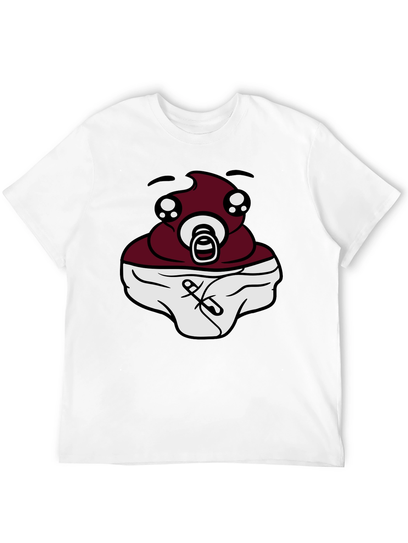 Black Baby Poop Emoji Black T-Shirt - Funny Graphic Tee view 12