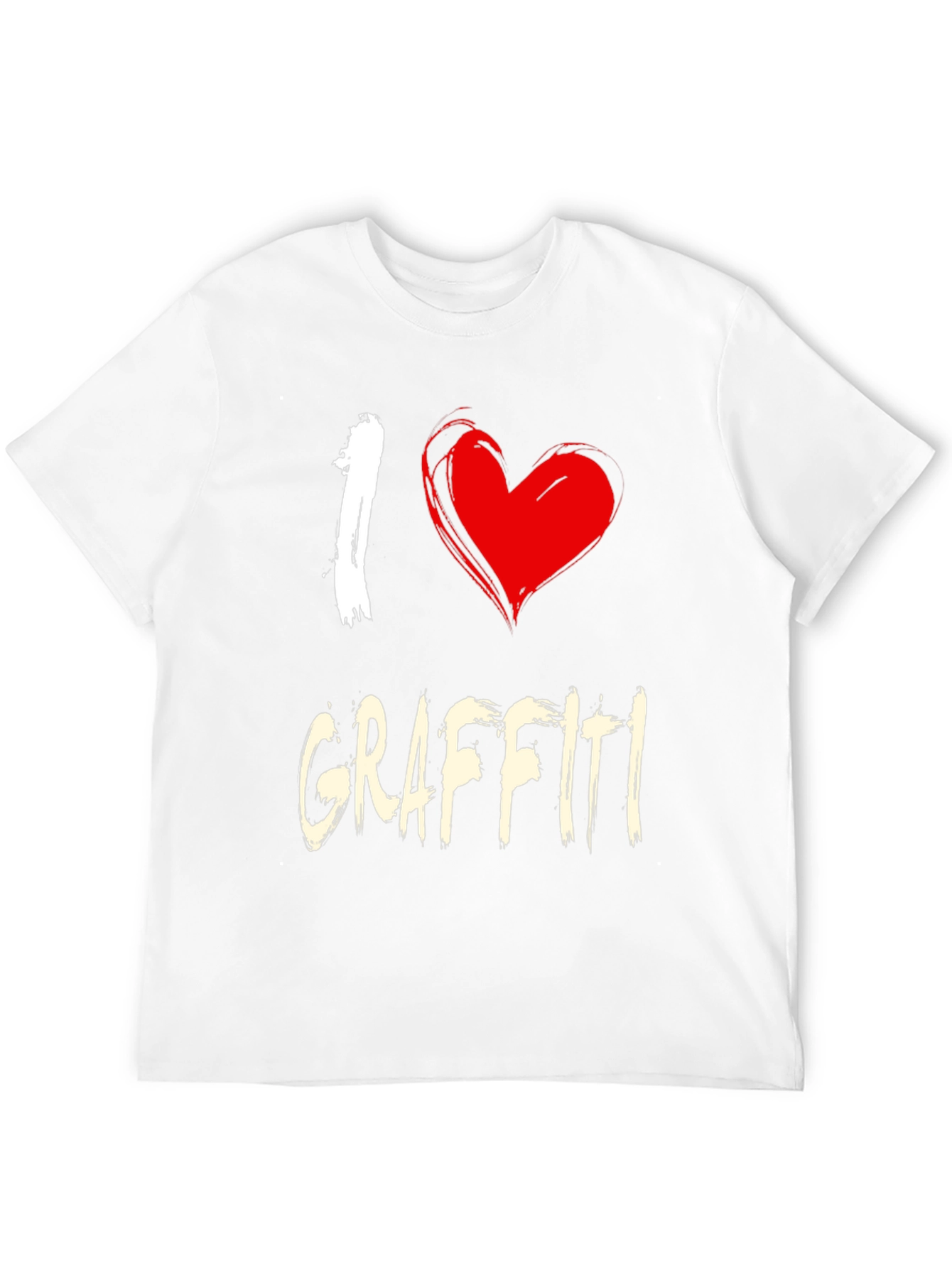 Black I Love Graffiti Black T-Shirt view 12