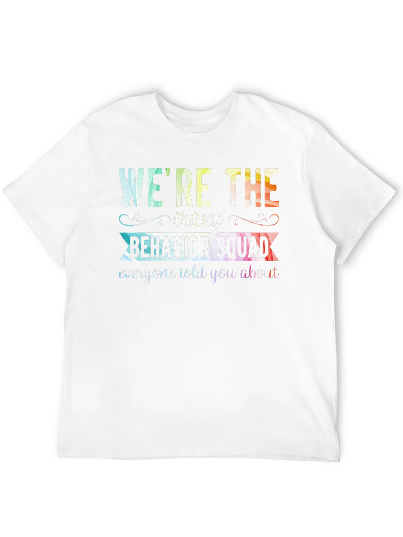 Black Crazy Behavior Squad Graphic T-Shirt view 12