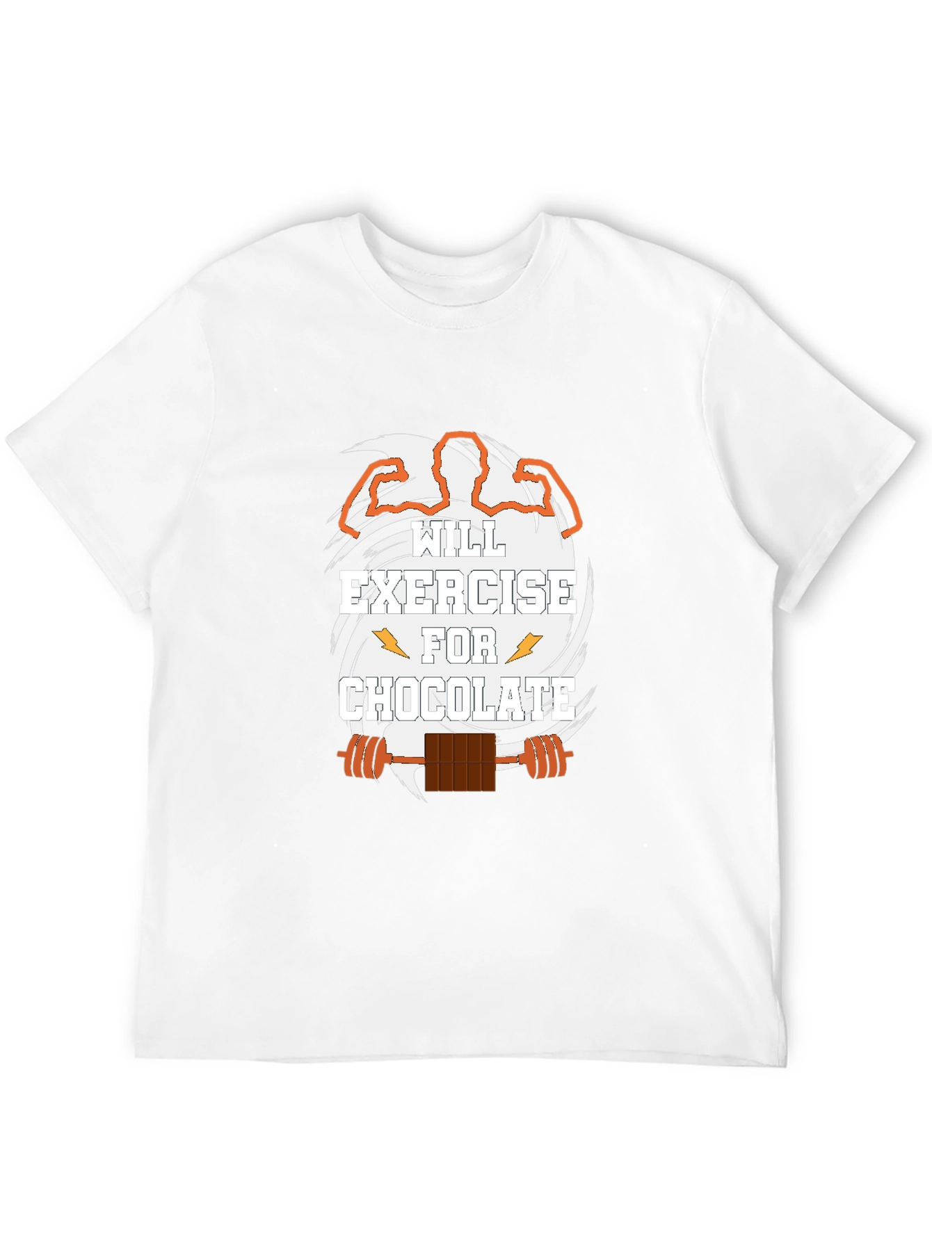 Black Exercise for Chocolate Black Graphic T-Shirt view 12