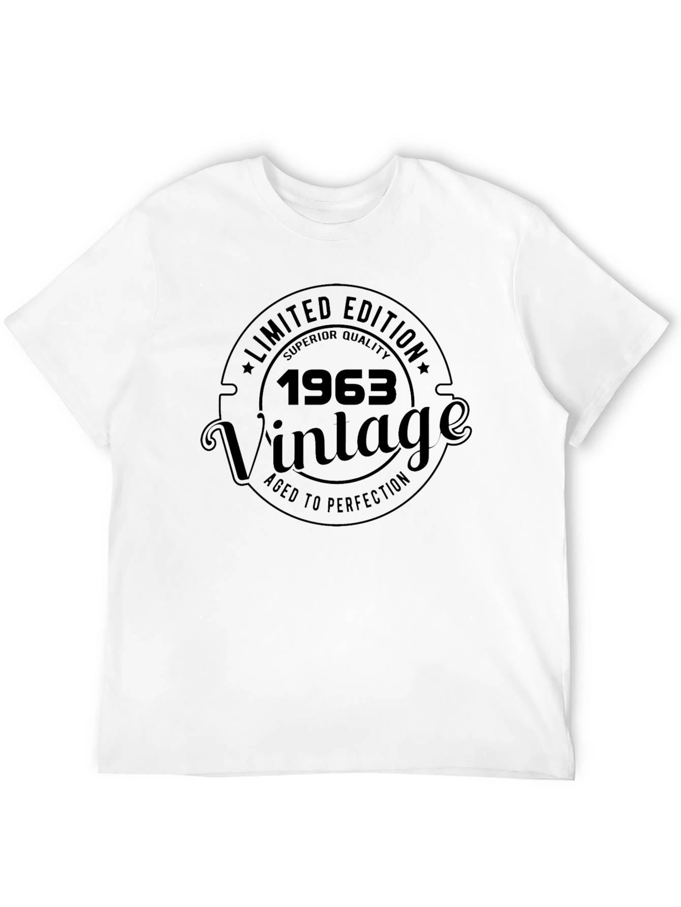 Black Vintage 1963 Limited Edition T-Shirt view 12