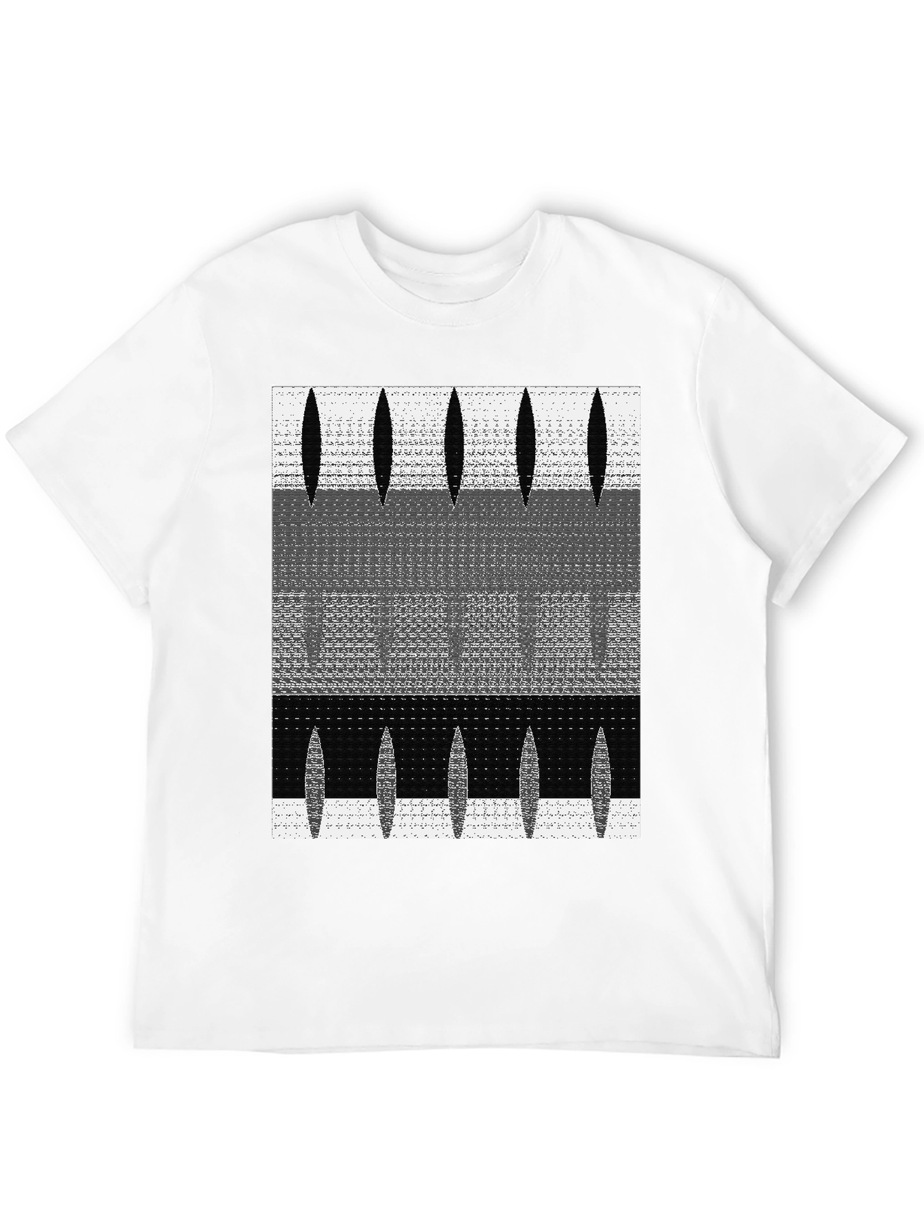 Black Abstract Graphic Print Black T-Shirt view 12