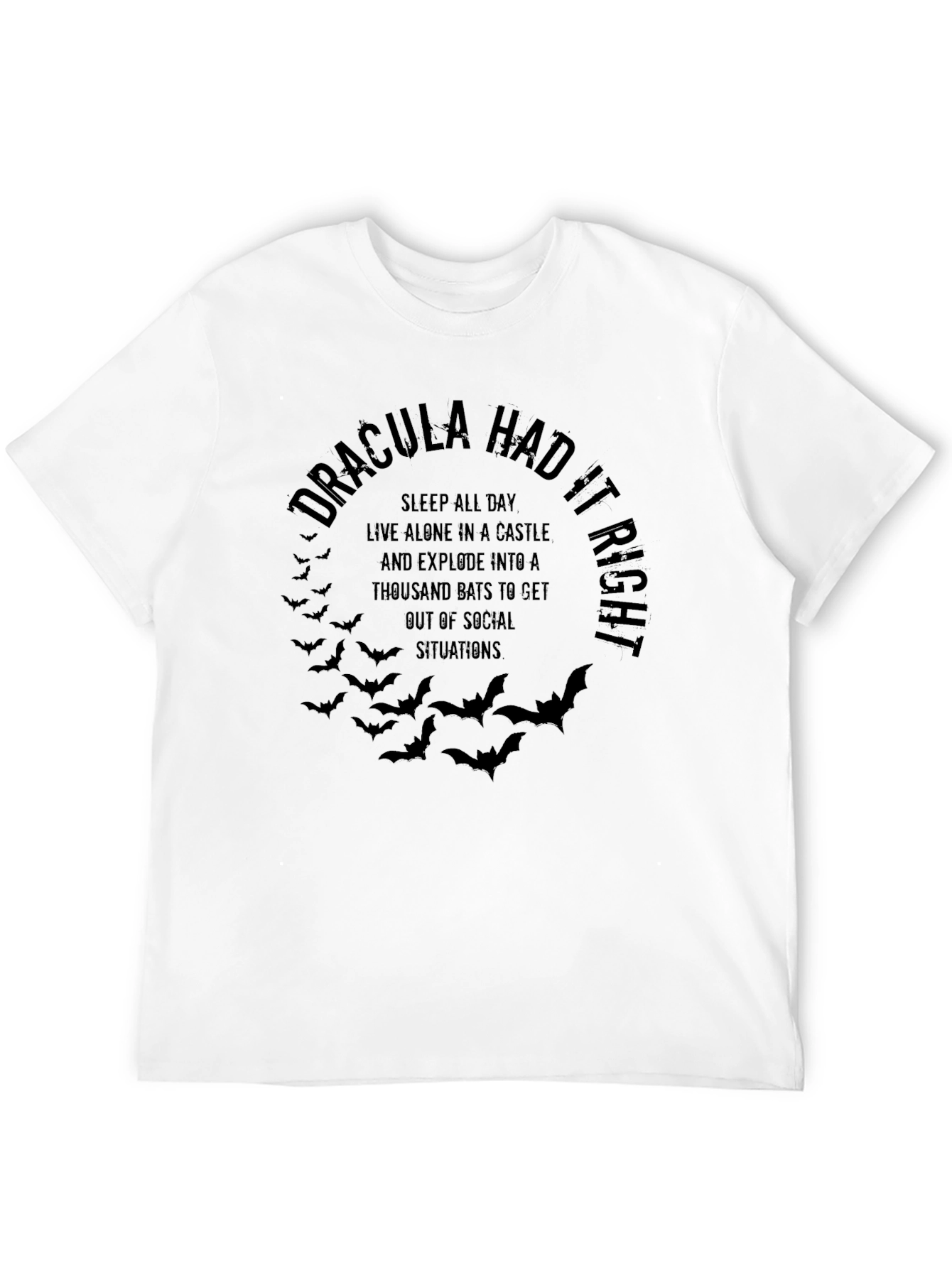 Black Dracula Had It Right Graphic T-Shirt view 12