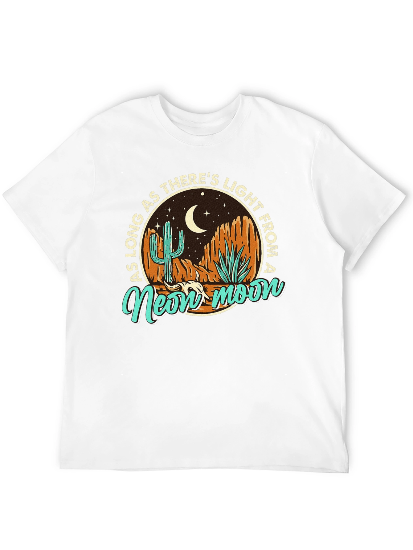 Black Neon Moon Desert Graphic Tee view 12