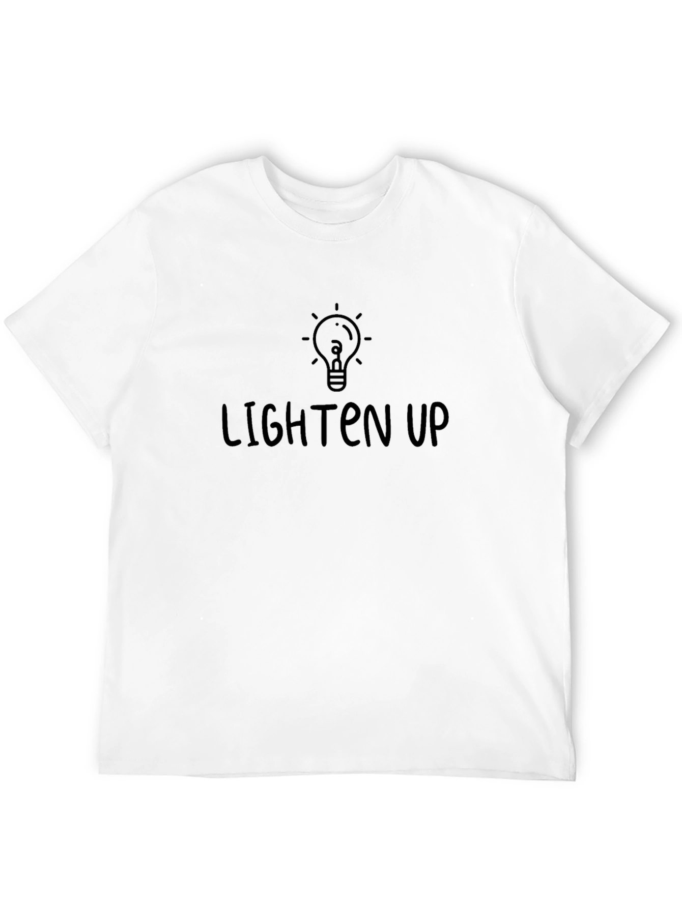 Black Lighten Up Black Graphic Tee view 12