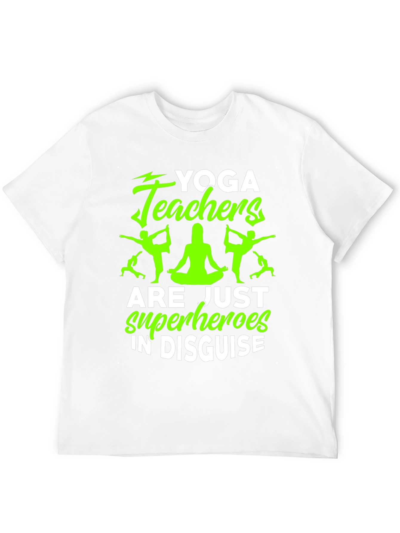 Black Yoga Teacher Superhero Graphic Tee view 12
