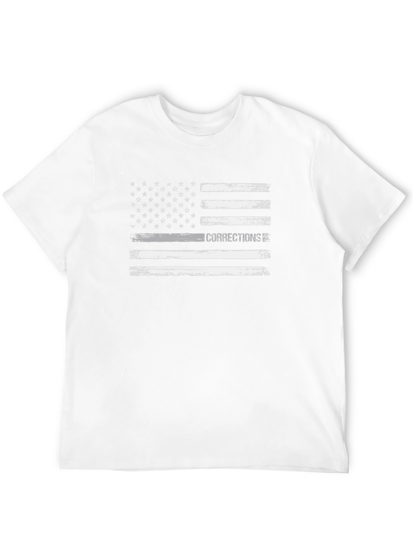 Corrections Thin Gray Line Flag T-Shirt - 12