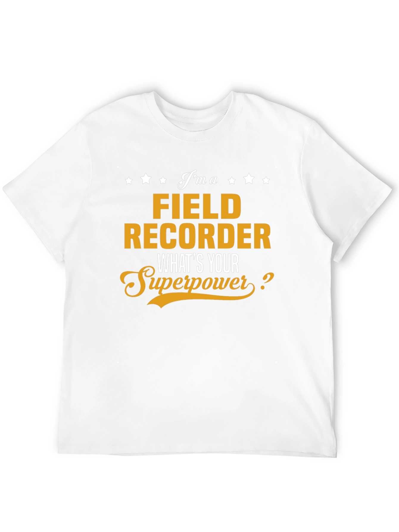 Black Field Recorder Superpower T-Shirt view 12