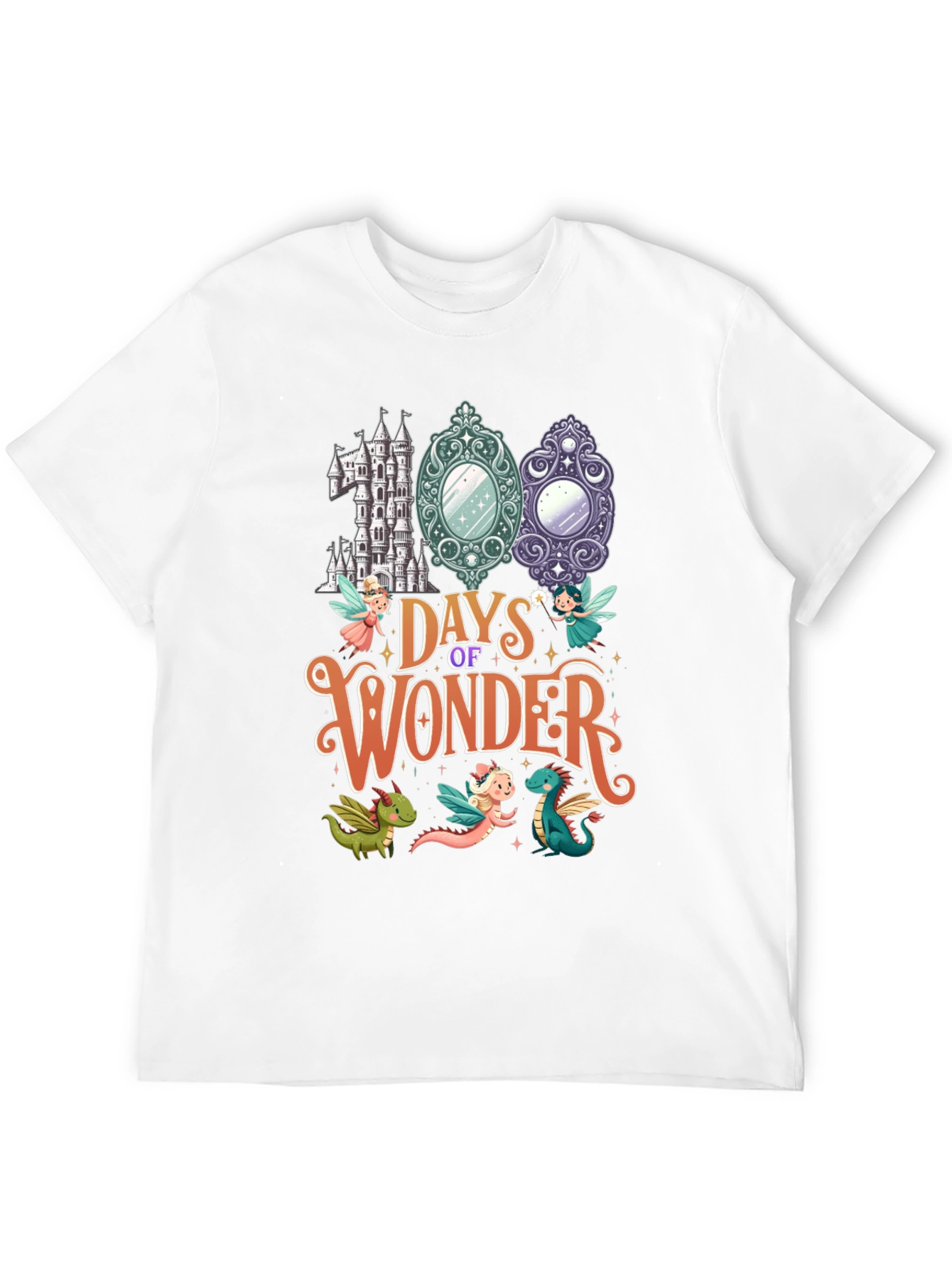 Black 100 Days of Wonder Black T-Shirt view 12