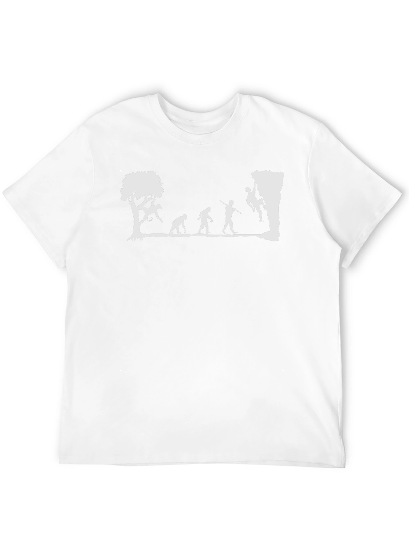Black Climbing Evolution T-Shirt - Funny Climber Tee view 12