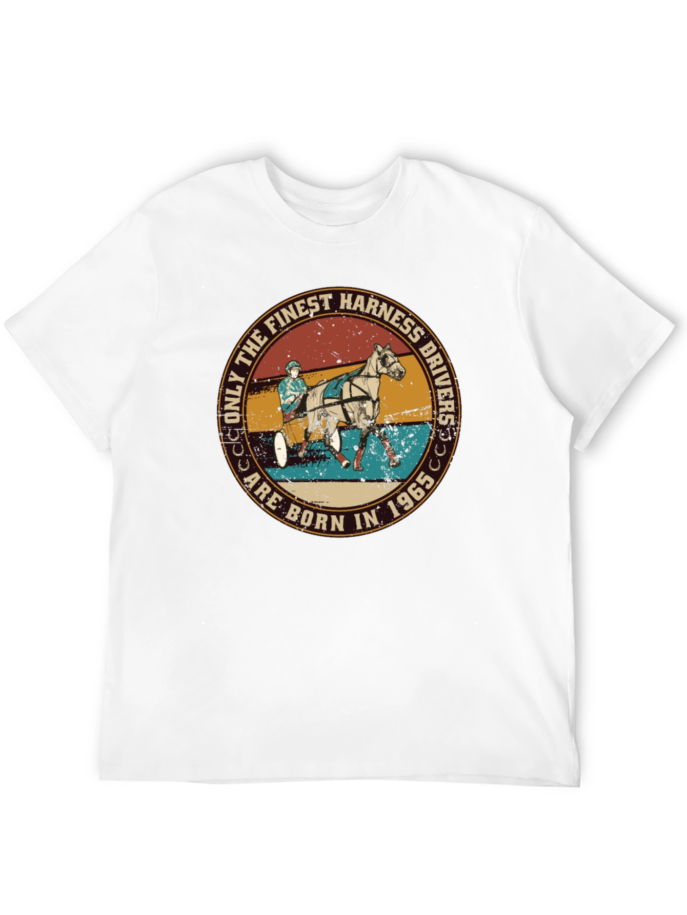 Finest Harness Drivers Born in 1965 Graphic T-Shirt - 12