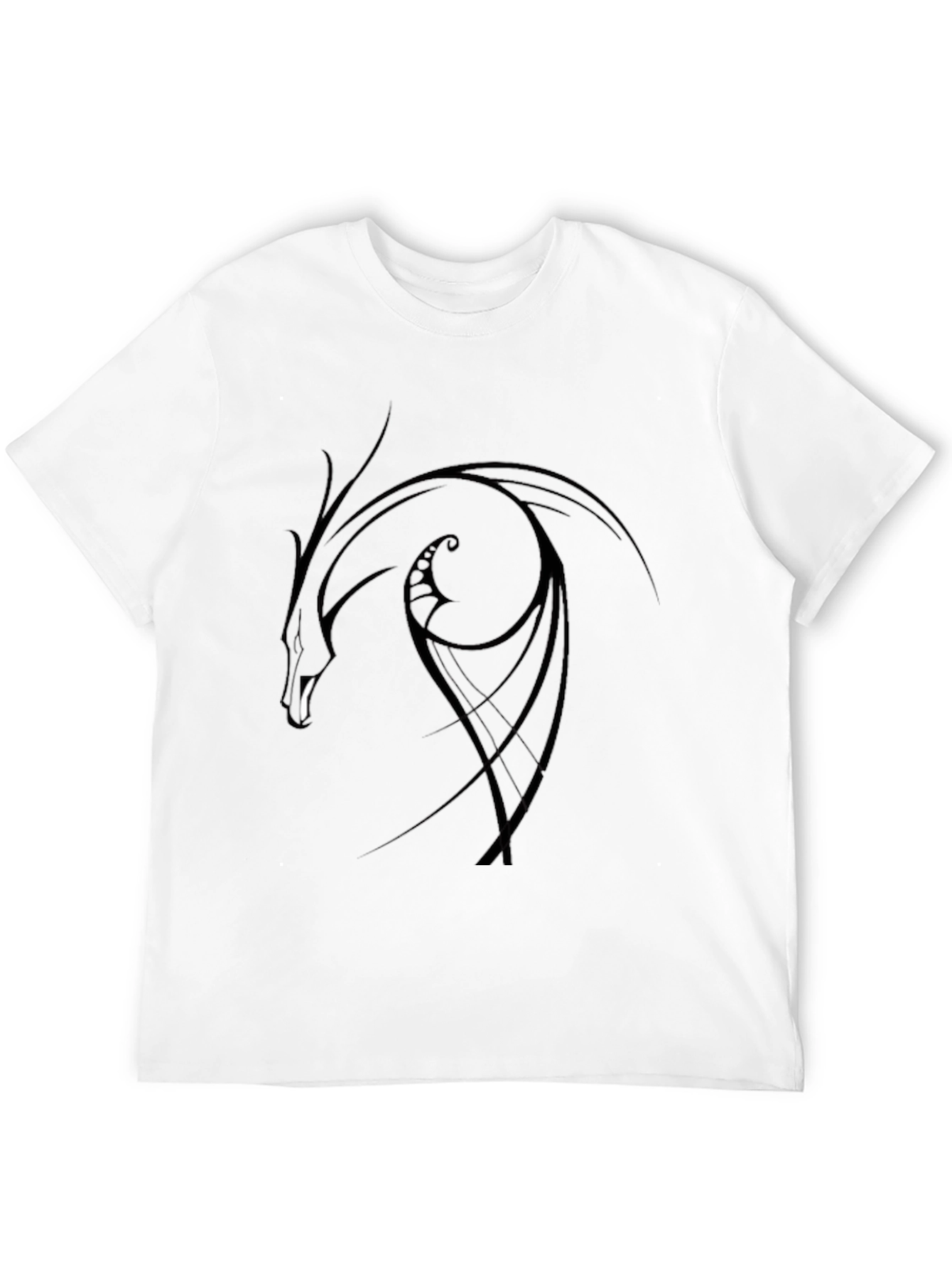 Black Black Dragon Graphic Tee - Stylish Men's T-Shirt view 12