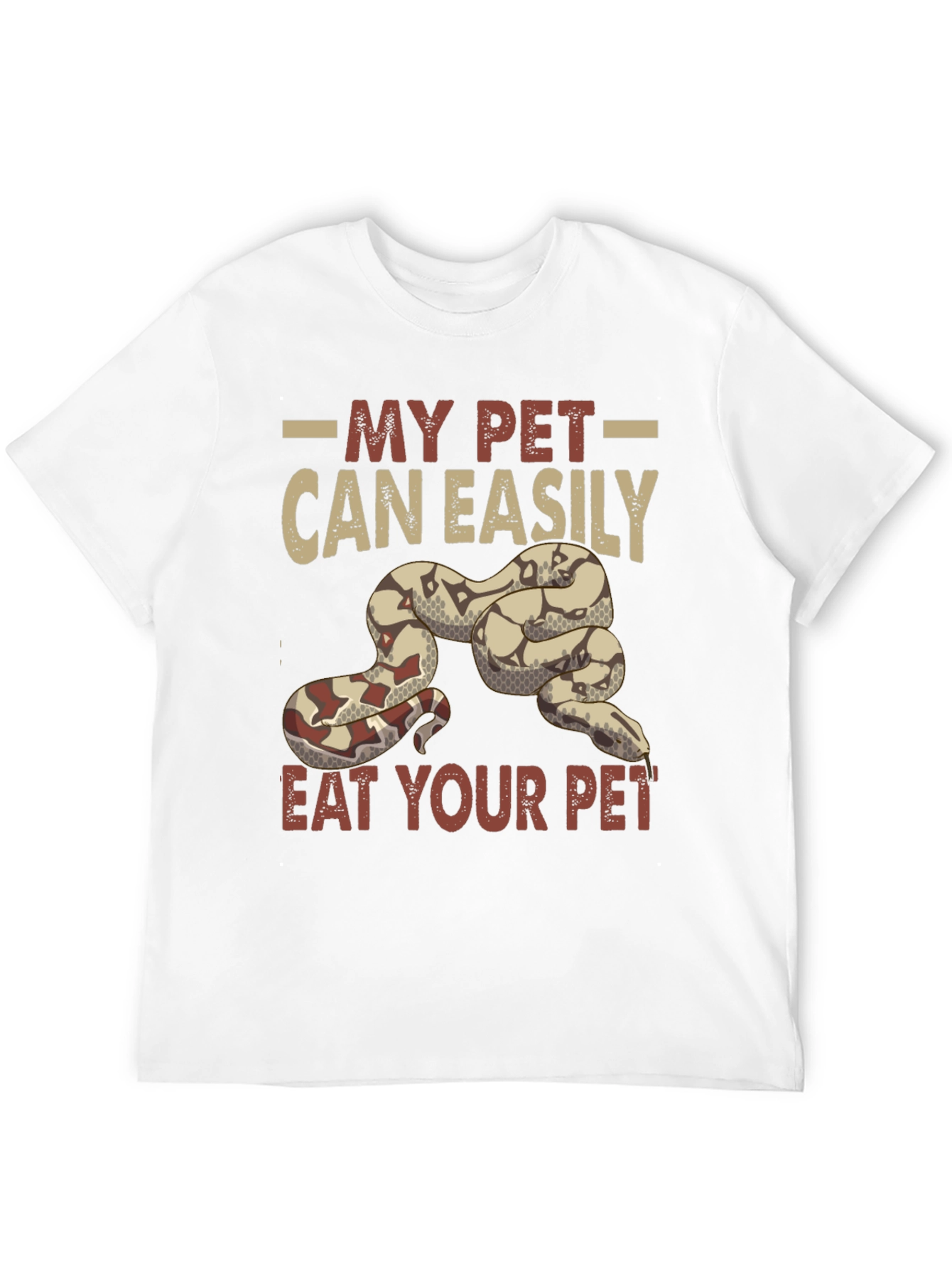 Black My Pet Can Easily Eat Your Pet T-Shirt view 12