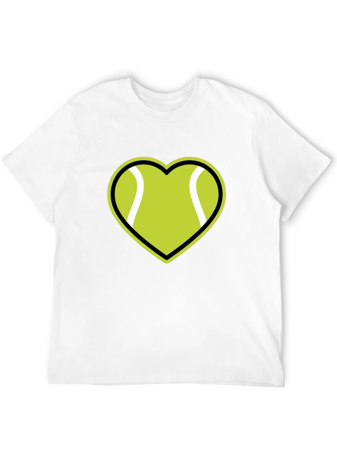 Black Tennis Heart Graphic T-Shirt view 12