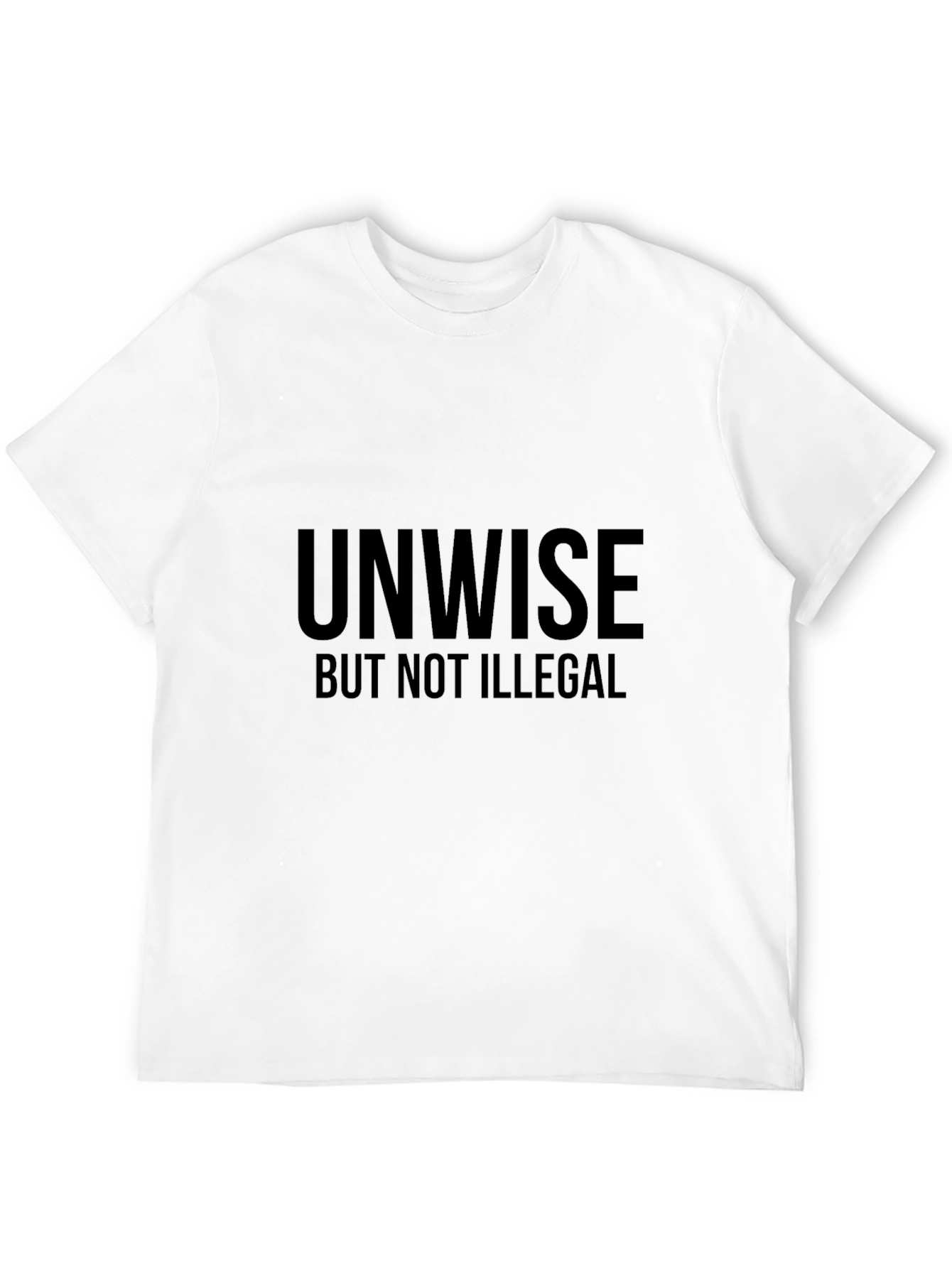 Black Unwise But Not Illegal Graphic Tee view 12