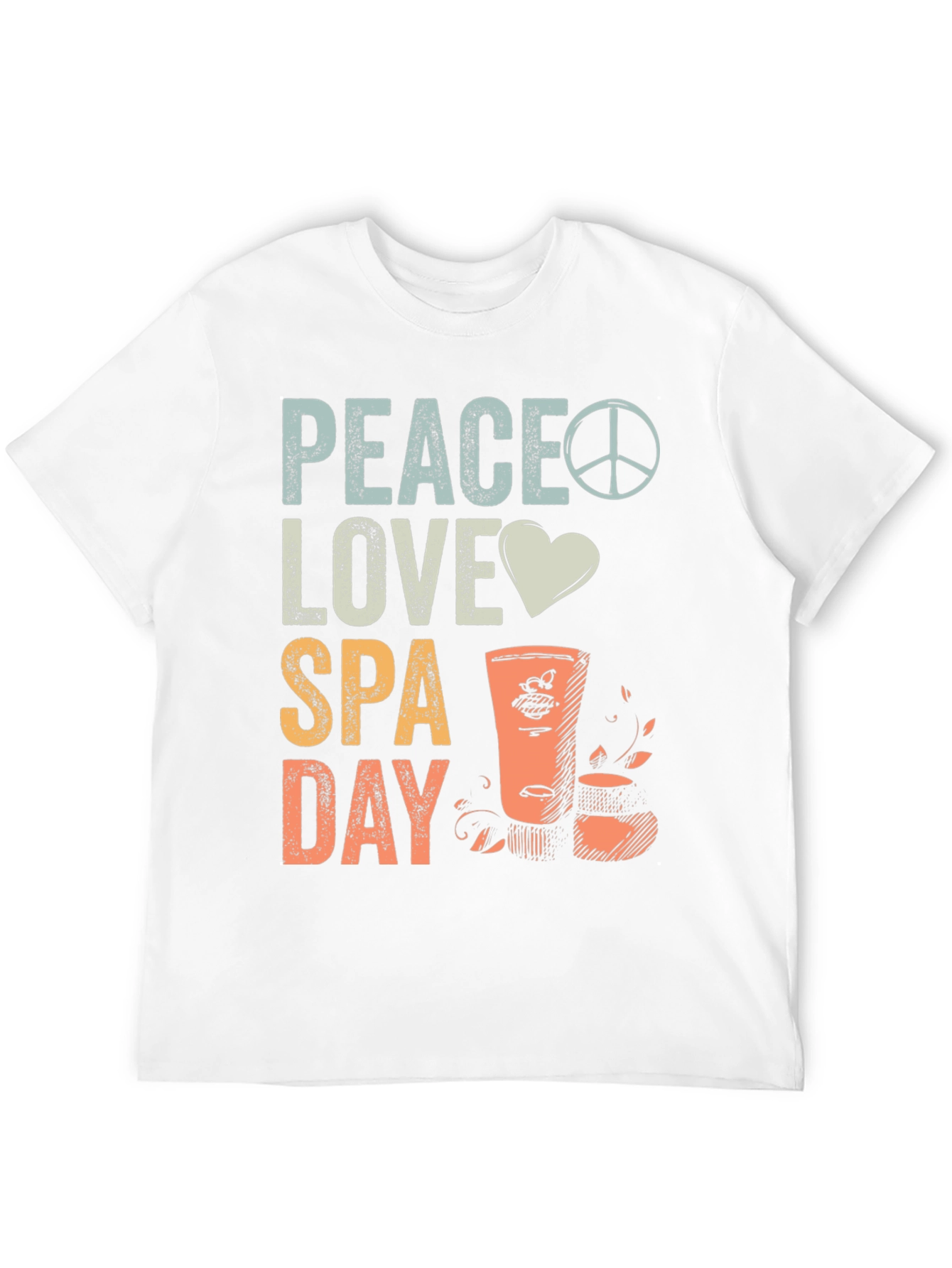 Black Peace Love Spa Day Graphic Tee view 12