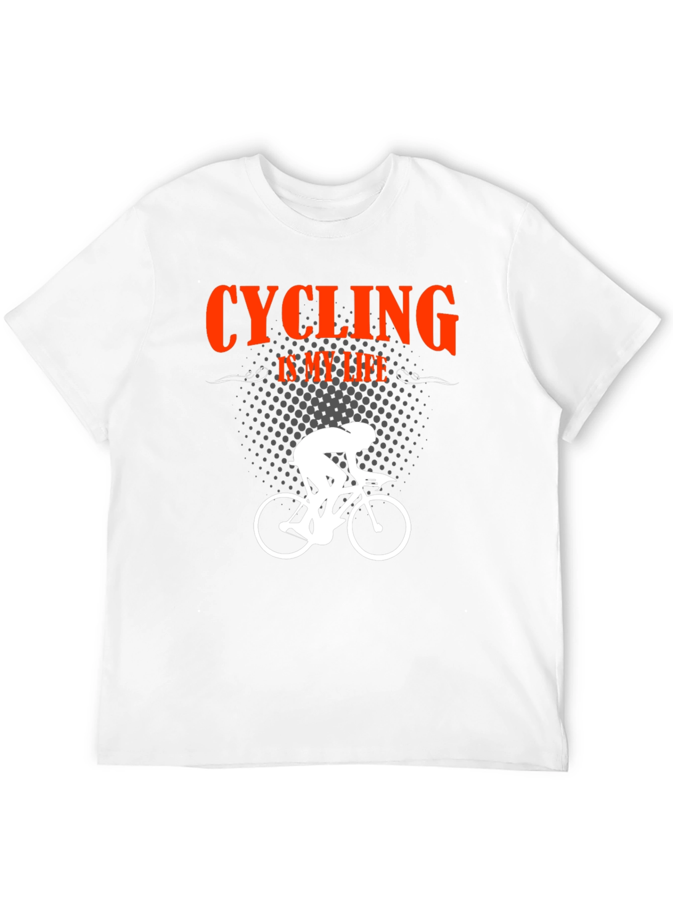 Black Cycling Is My Life Black T-Shirt view 12