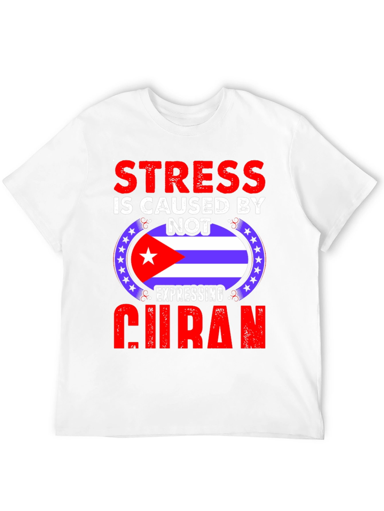 Black Cuban Pride T-Shirt - Stress Relief view 12