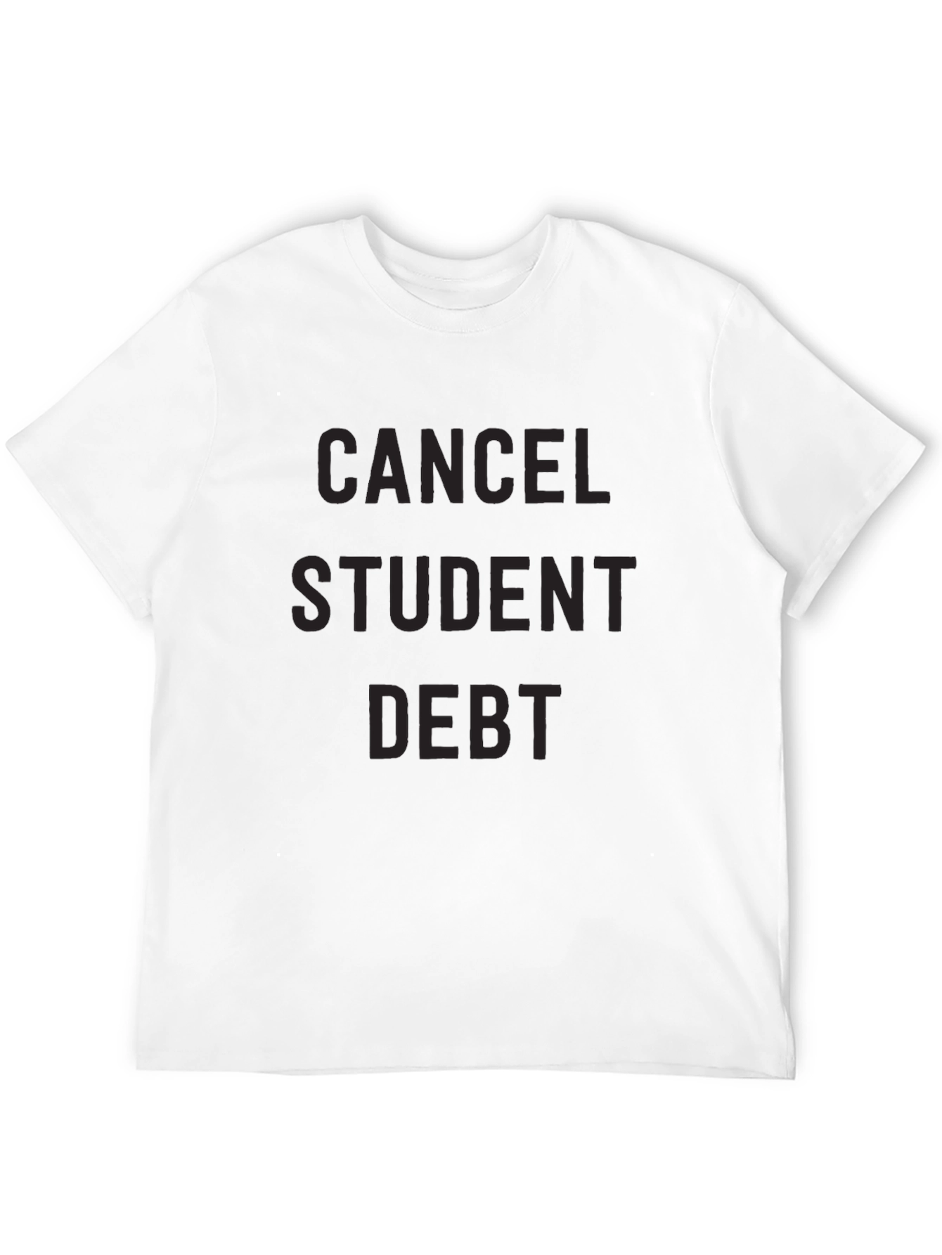 Black Cancel Student Debt T-Shirt - Black Activist Tee view 12