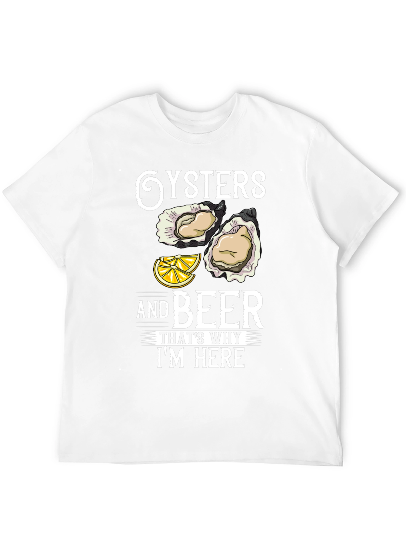 Black Oysters and Beer Graphic T-Shirt view 12