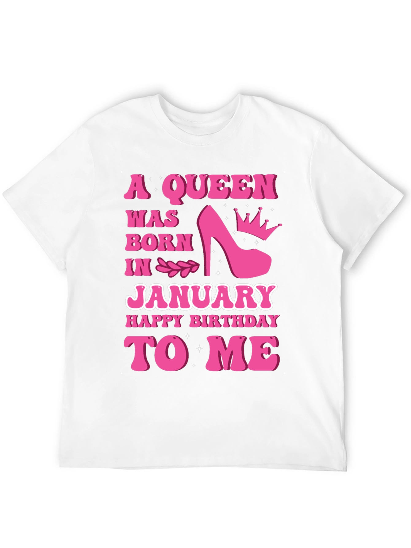 Black A Queen Was Born In January T-Shirt view 12