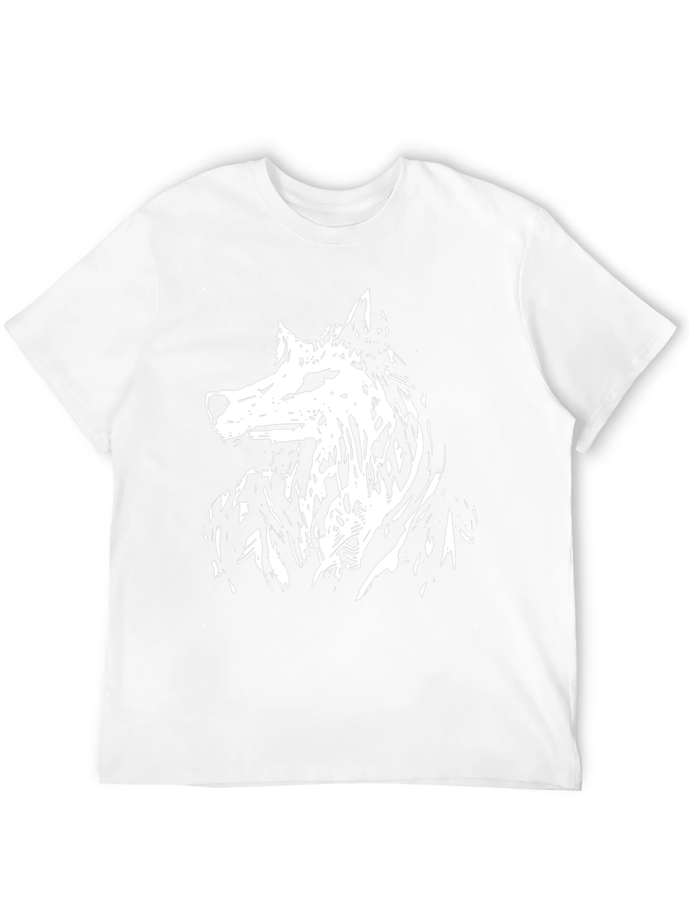 Black Black Wolf Graphic Tee - Stylish Animal Print Shirt view 12