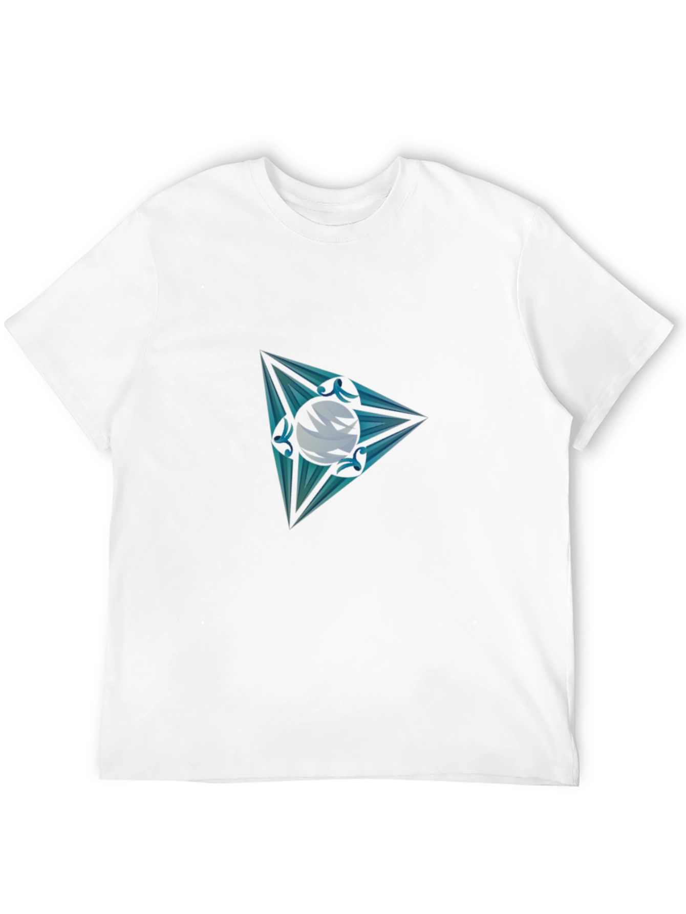 Men's Graphic Tee - Triangle Orb Design - 12