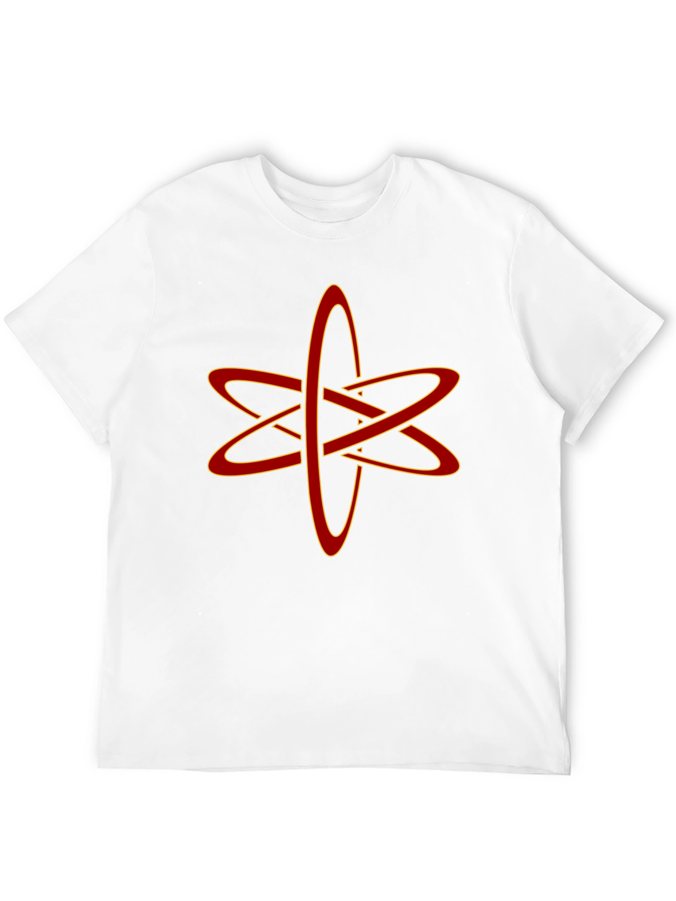 Black Atomic Symbol Graphic Tee - Black Cotton Blend T-Shirt view 12