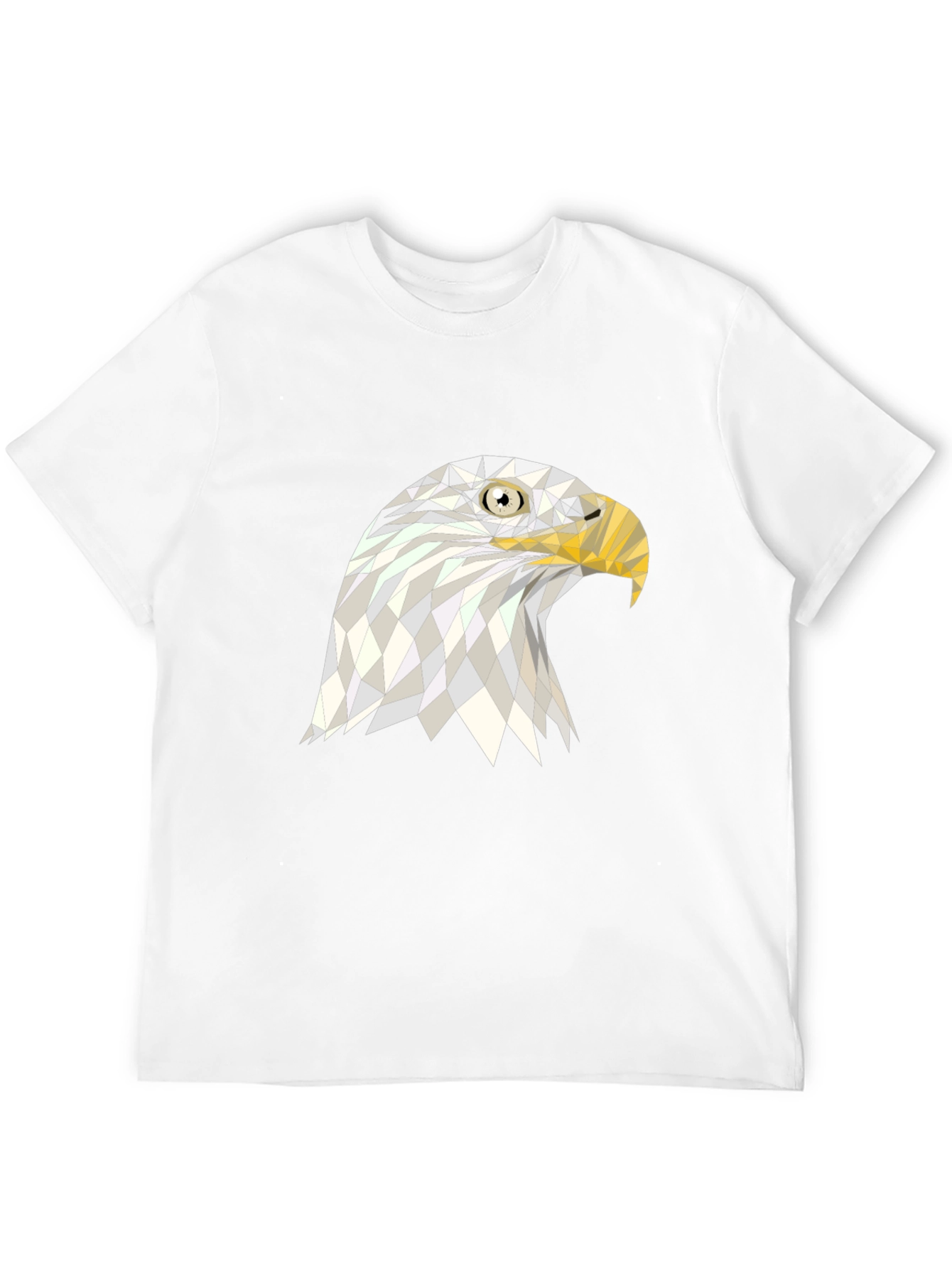 Black Geometric Eagle Graphic Black T-Shirt view 12