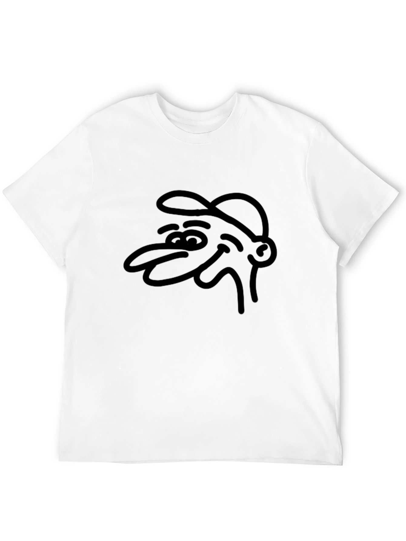 Black Cartoon Graphic Tee - Black T-Shirt view 12