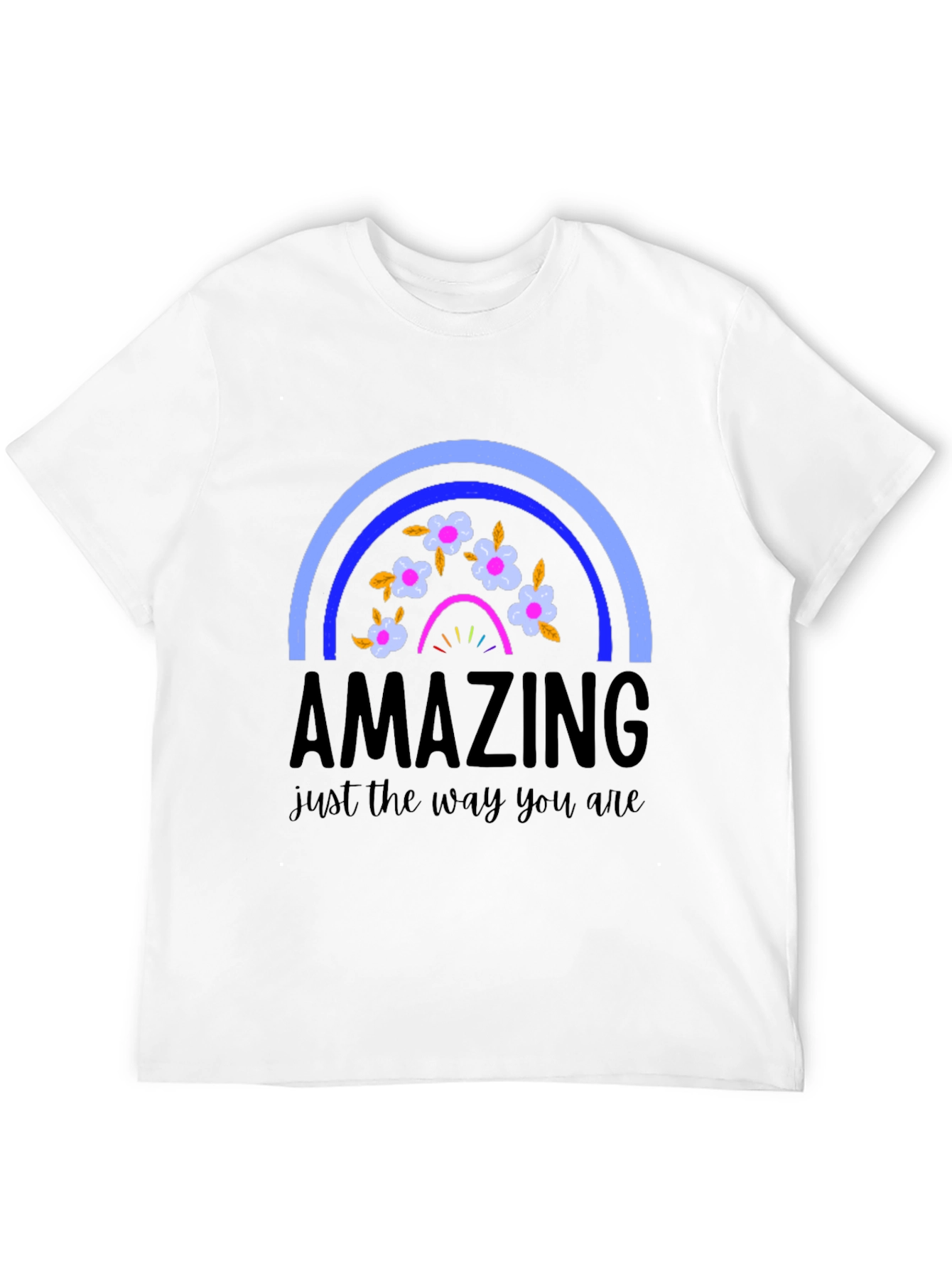 Black Amazing Rainbow Graphic T-Shirt view 12