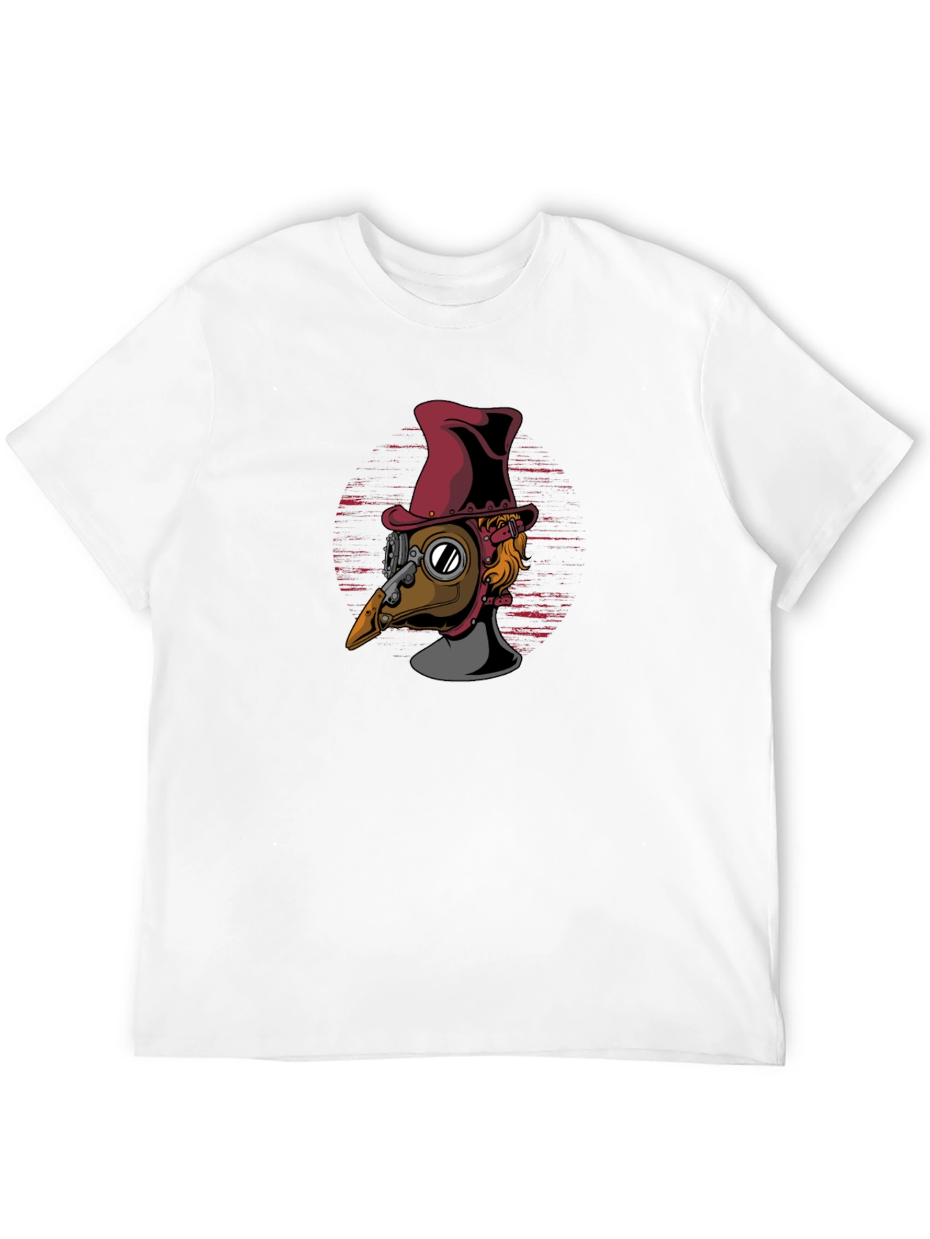 Black Steampunk Plague Doctor T-Shirt - Unique Design view 12