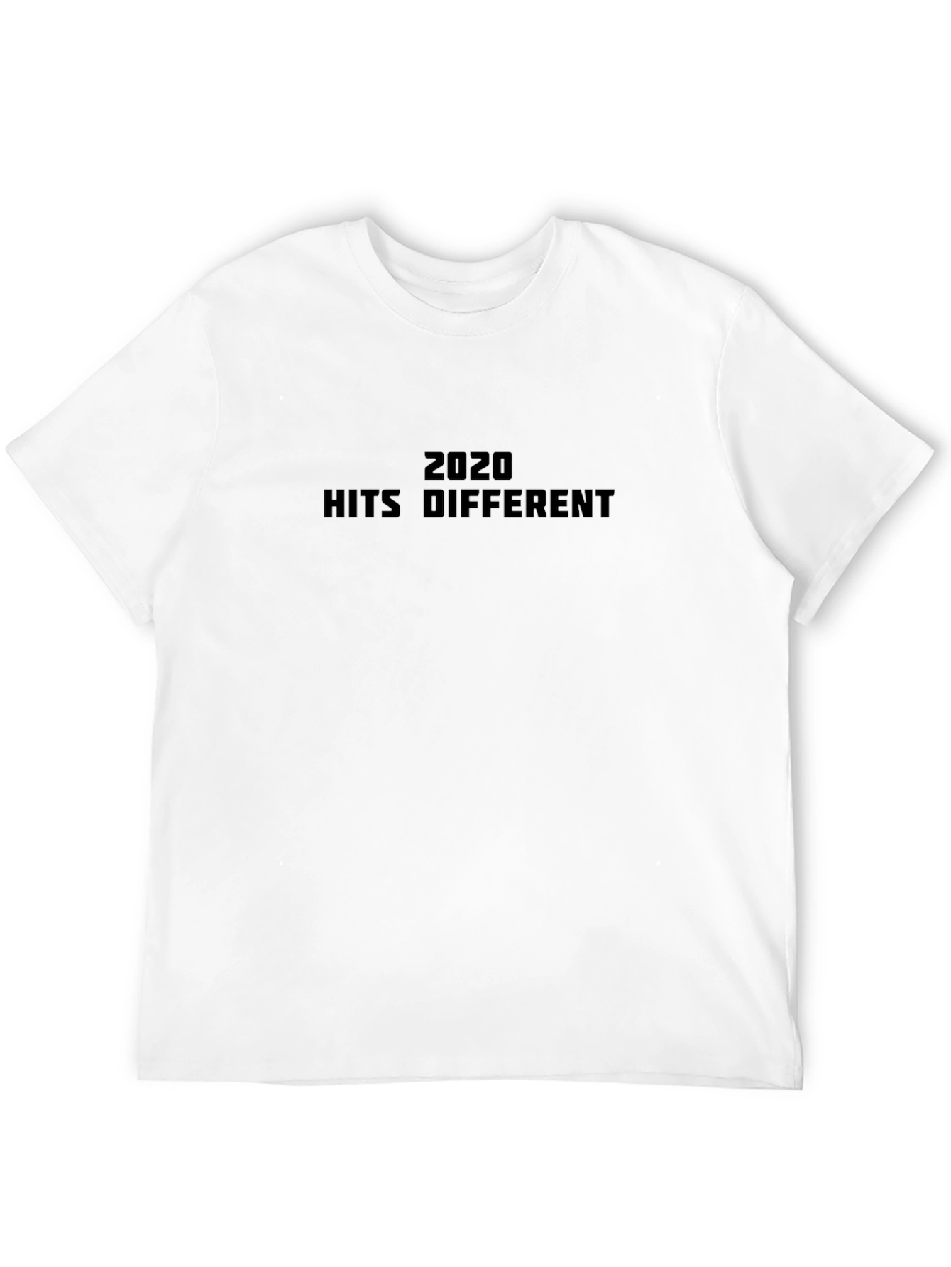 Black 2020 Hits Different Black Graphic Tee view 12