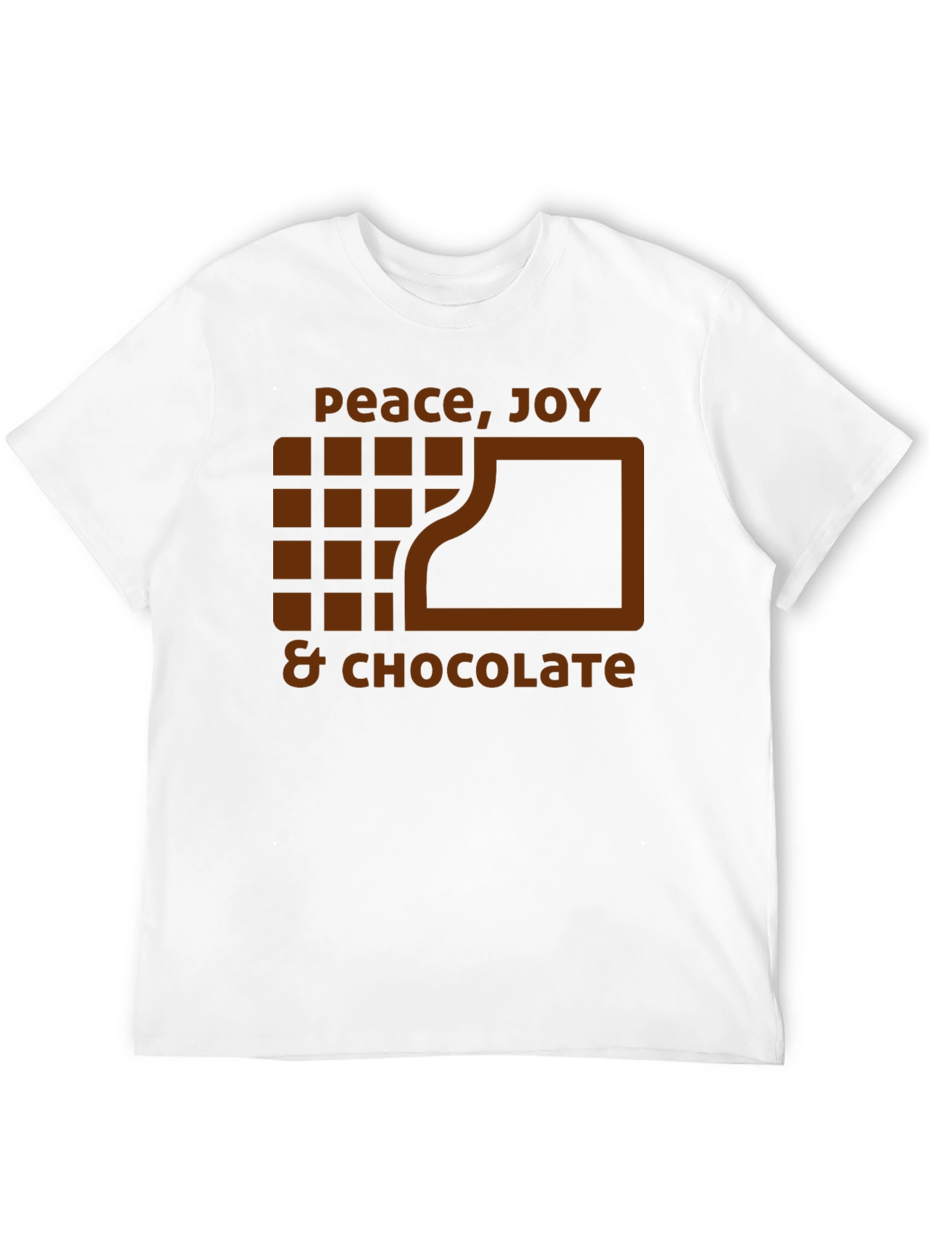 Black Peace, Joy, & Chocolate Graphic T-Shirt view 12