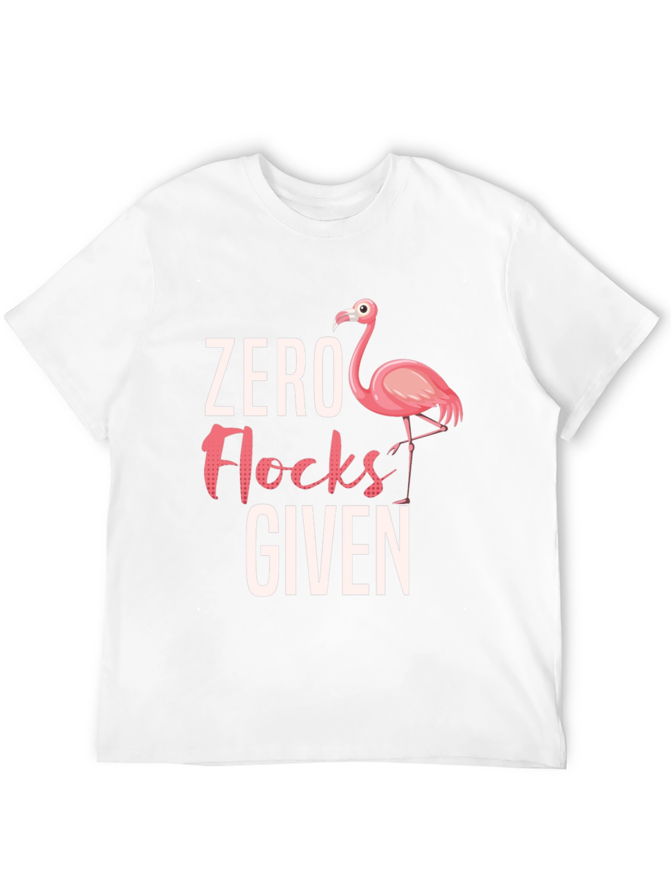 Black Zero Flocks Given Flamingo Graphic Tee view 12
