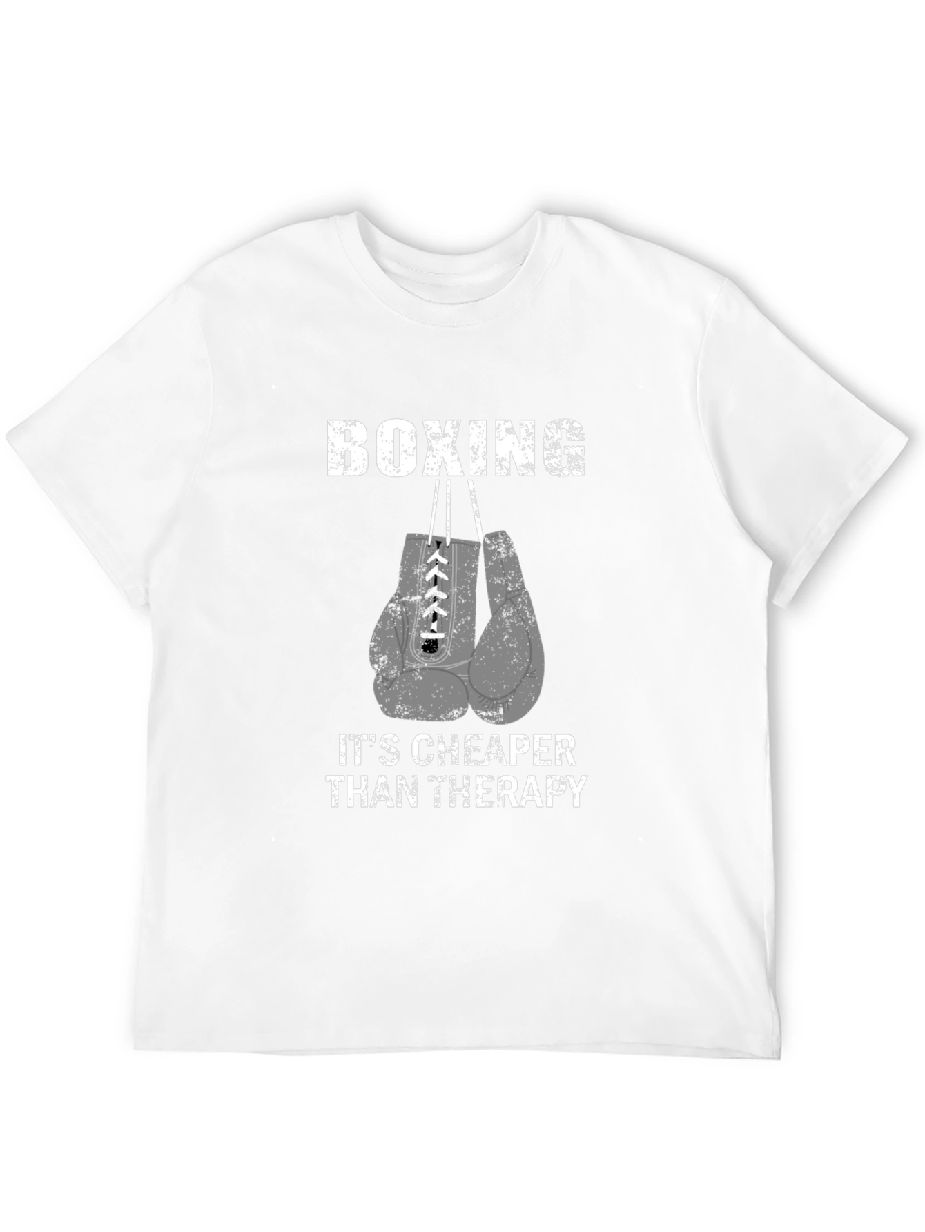 Black Boxing Therapy T-Shirt | Funny Boxing Gift view 12