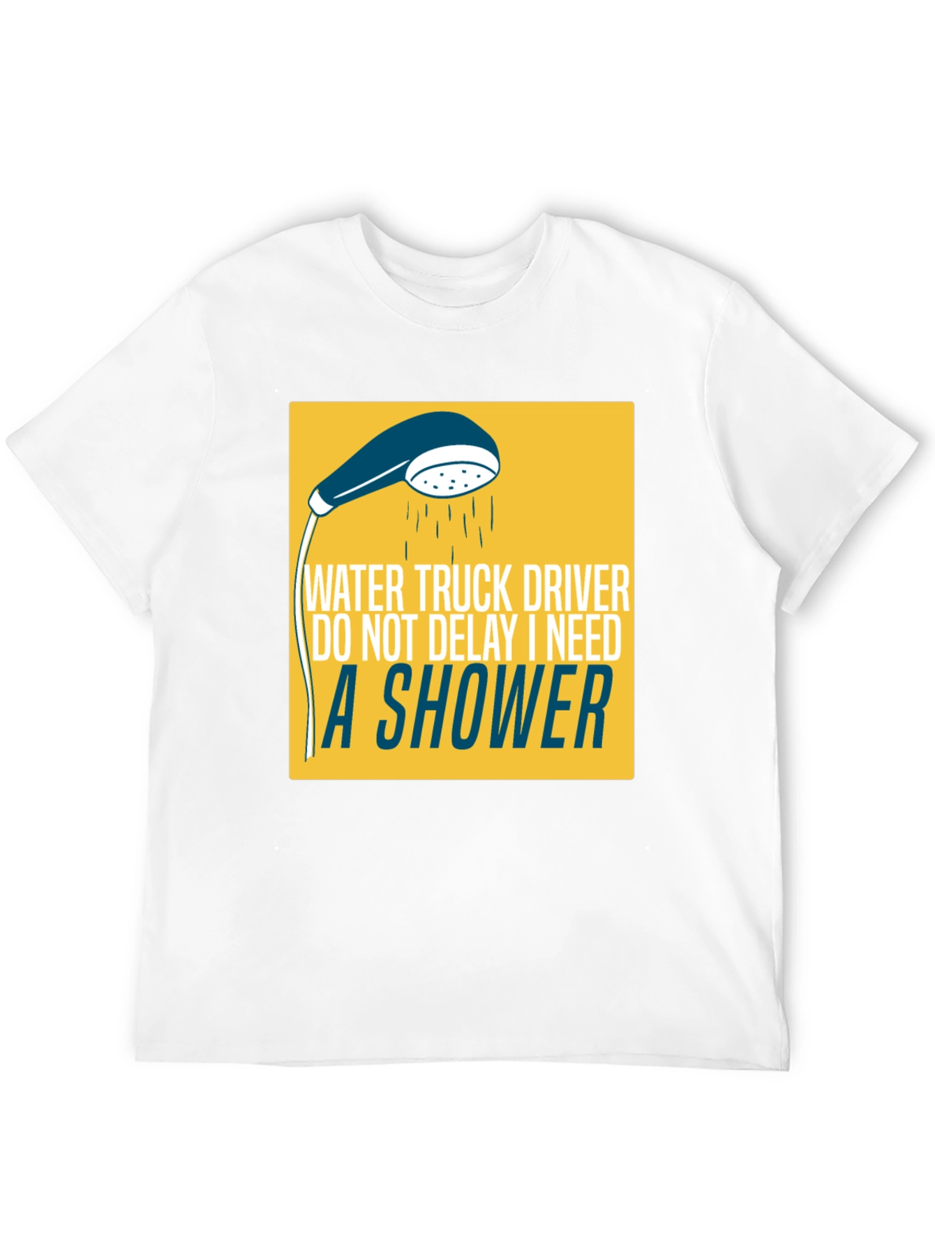 Black Water Truck Driver Humor T-Shirt view 12