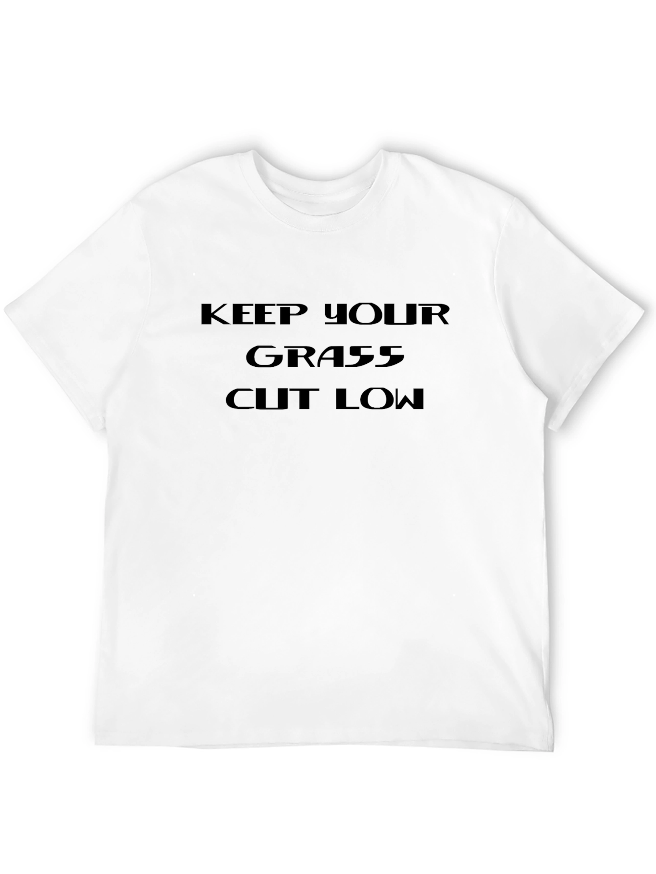 Black Keep Your Grass Cut Low Graphic Tee view 12