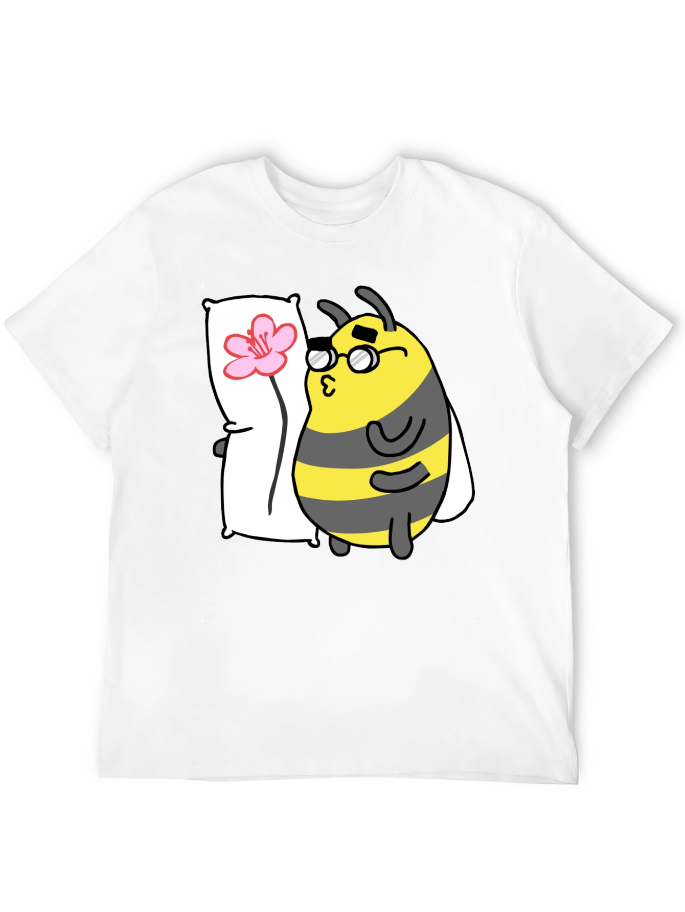Black Bee with Pillow T-Shirt view 12