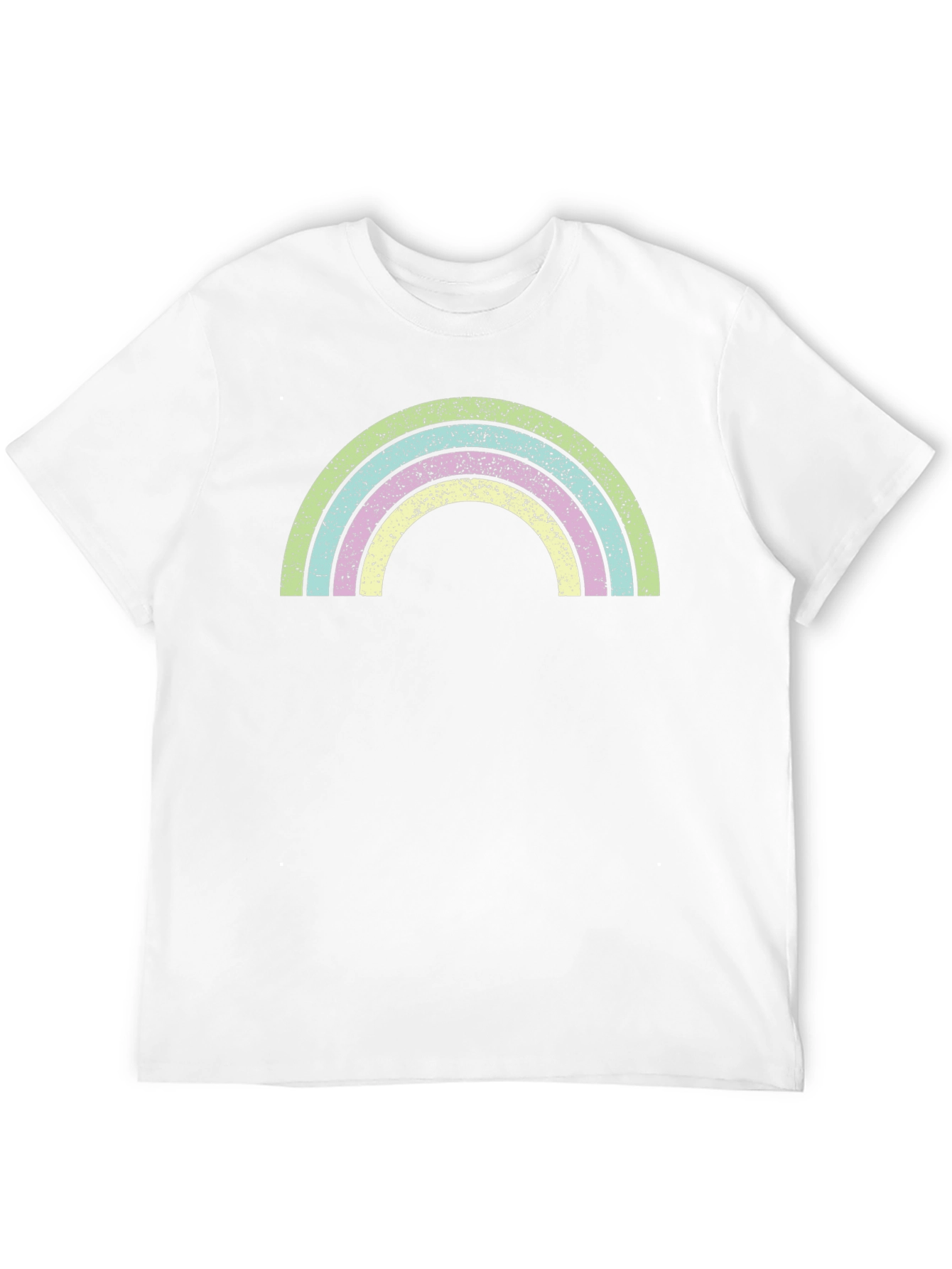 Black Retro Rainbow Graphic T-Shirt - Soft Cotton Blend view 12