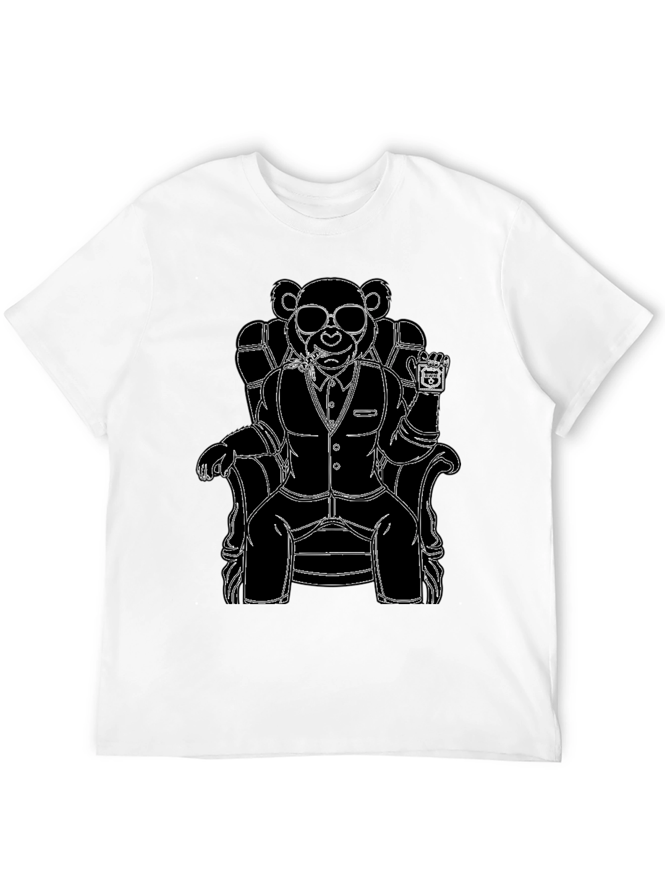 Black Bear Boss T-Shirt - Cool Graphic Tee view 12